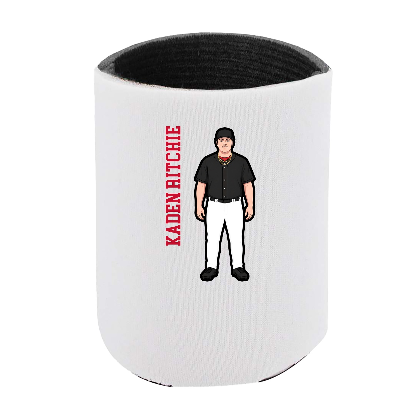 Can Holder — Name Vertical in White