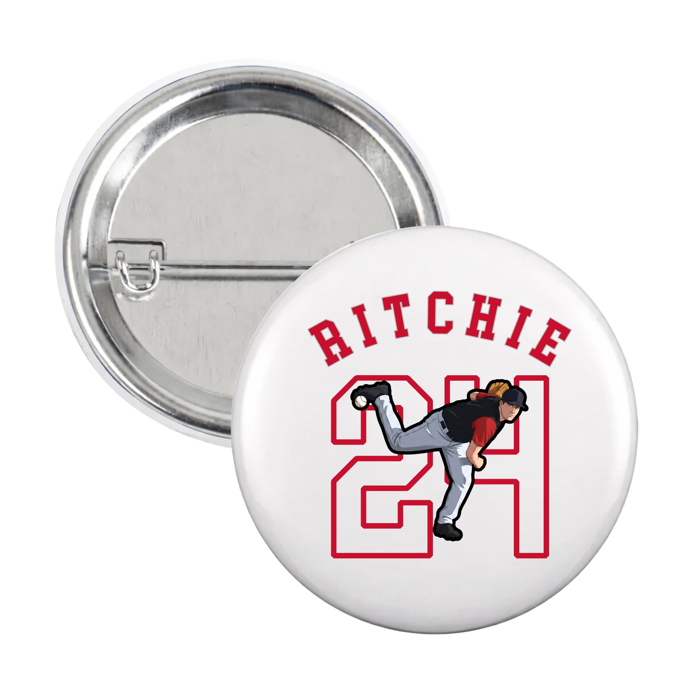 Game Day Button — Shirsey Arch in White