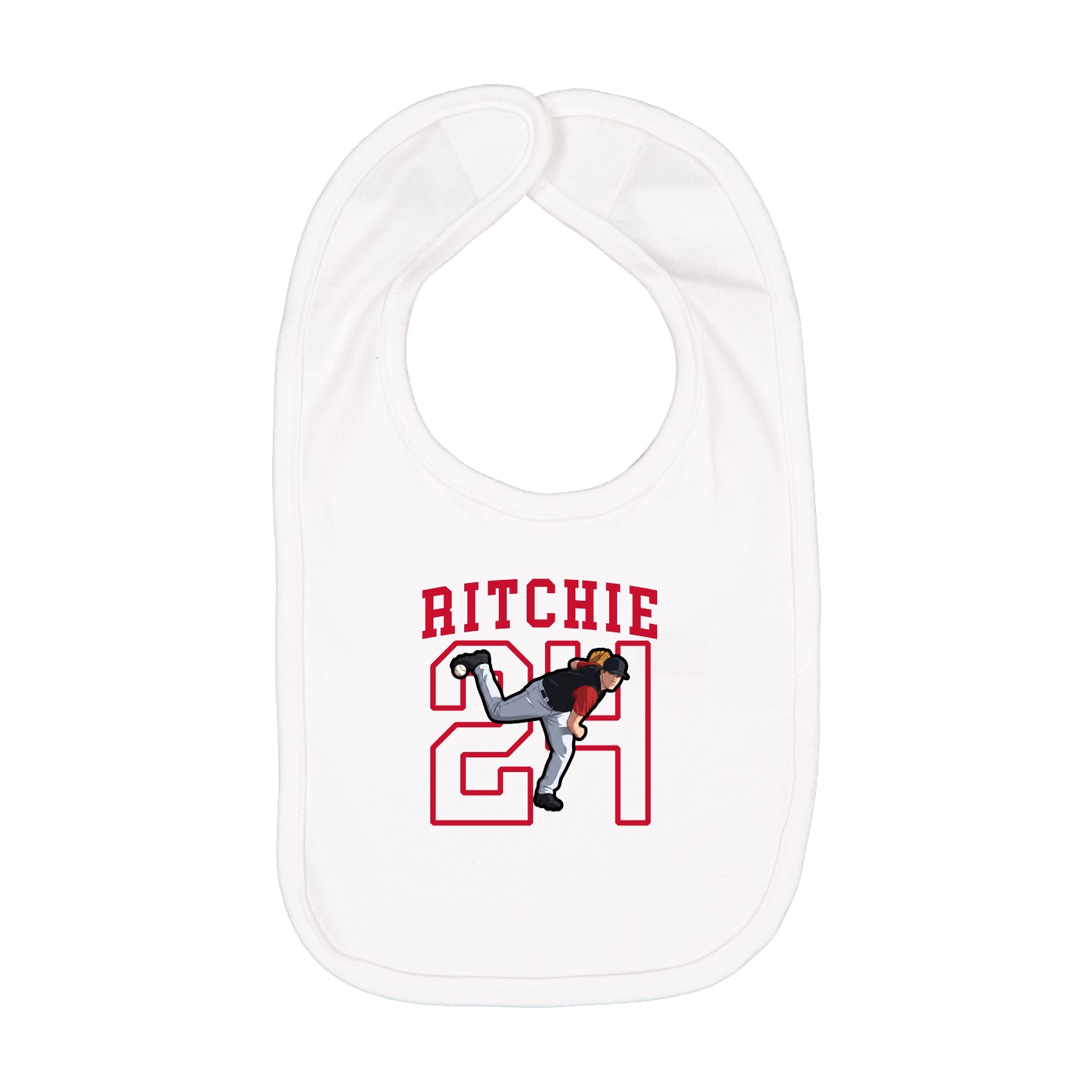 Infant Bib — Shirsey in White