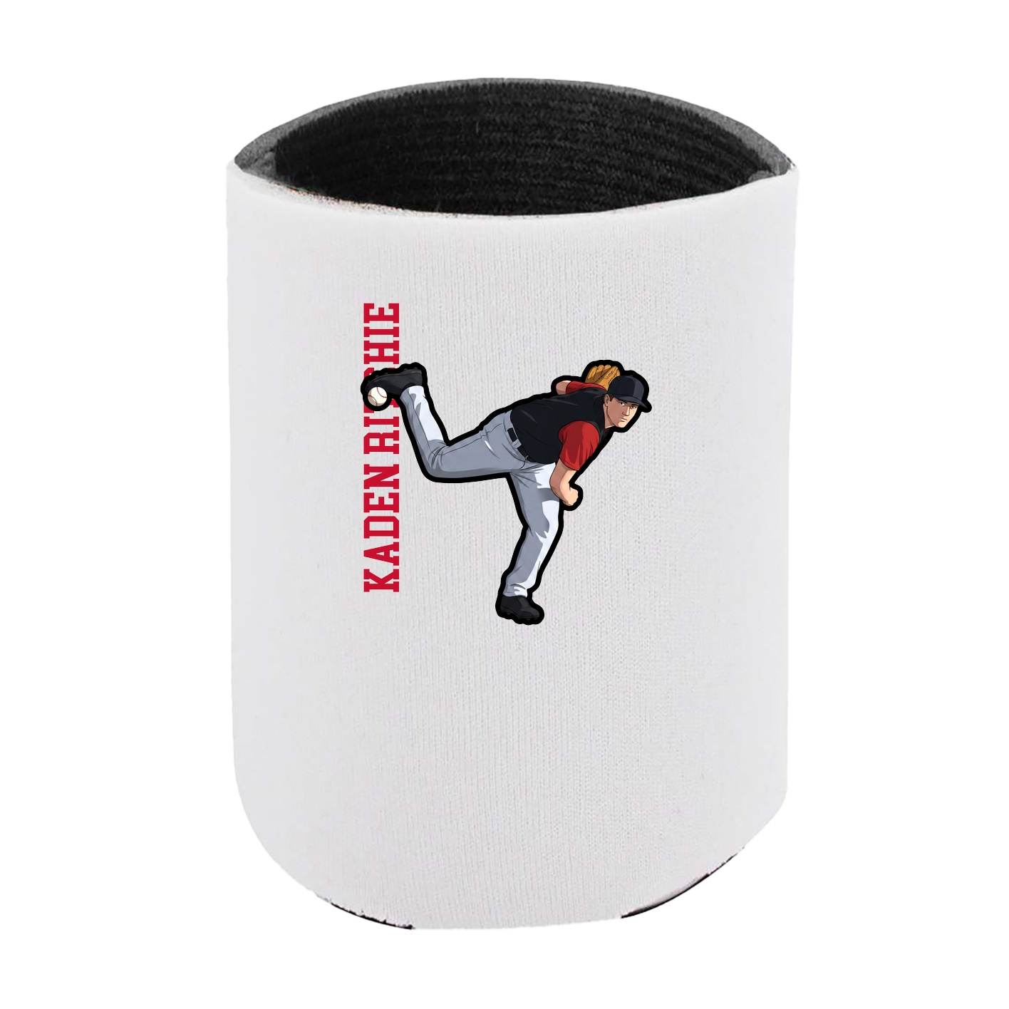 Can Holder — Name Vertical in White