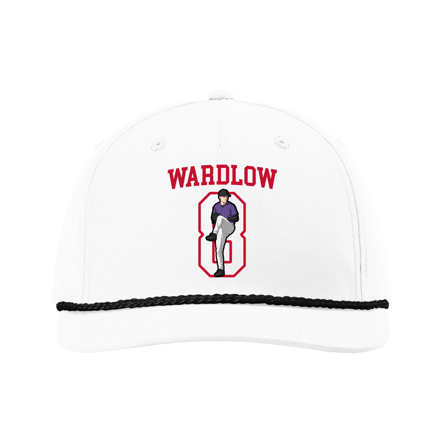 Five-Panel Classic Rope Cap — Shirsey in White