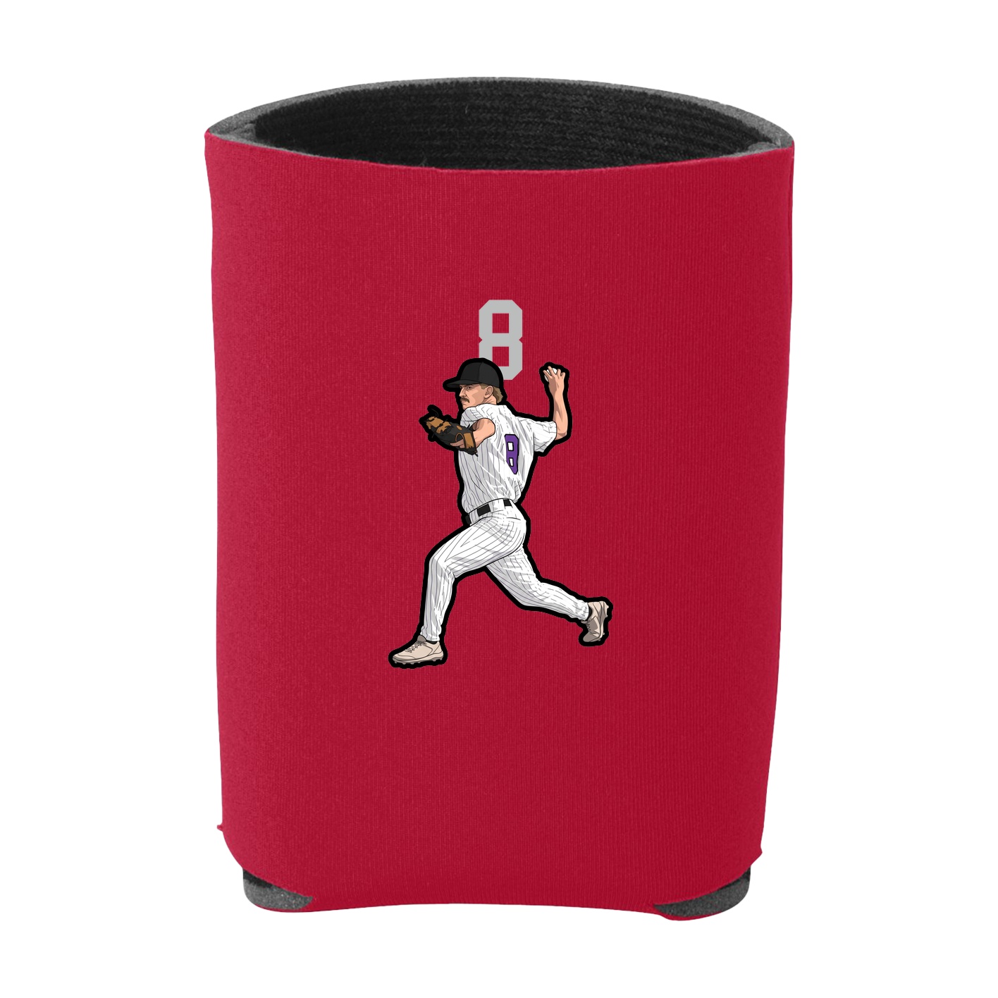 Can Holder — Number Top in Red