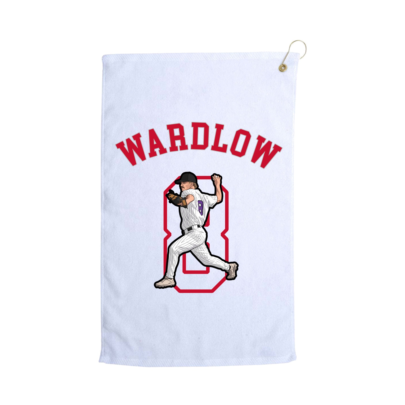 Golf Towel — Shirsey Arch in White