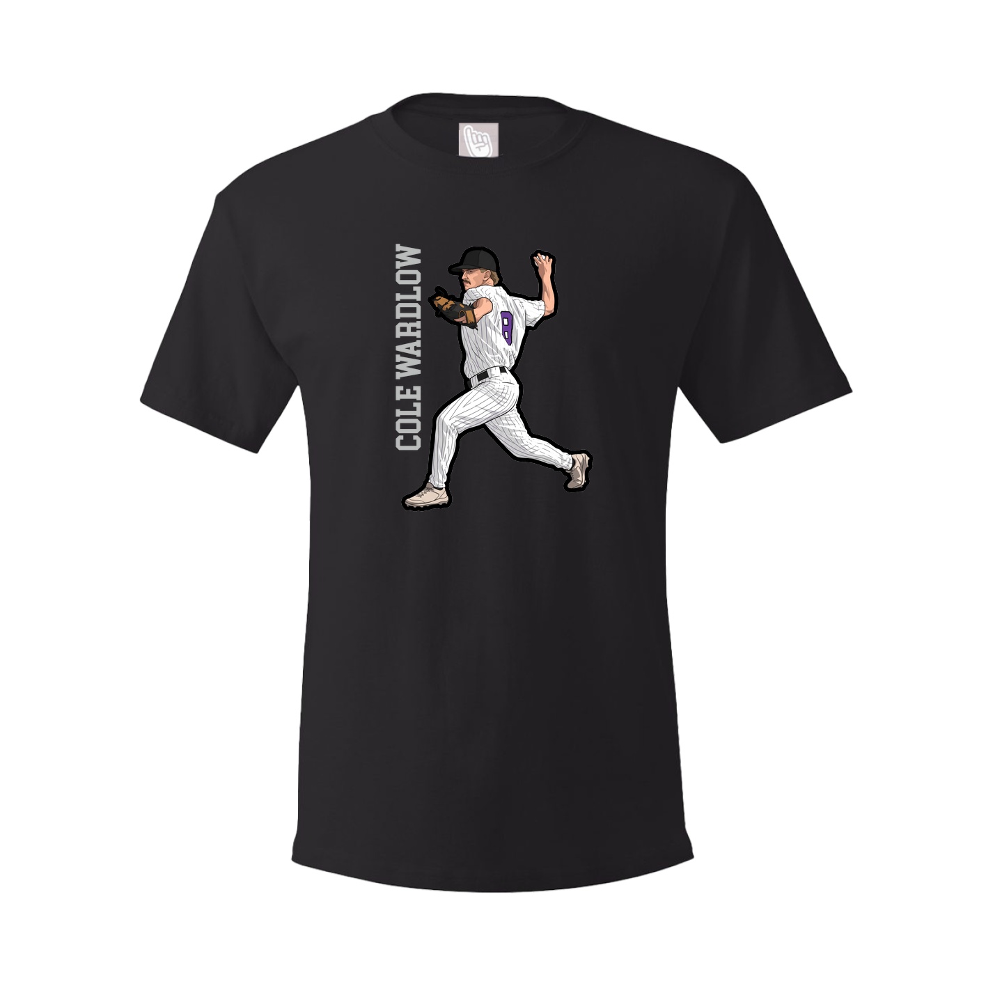 Tee — Name Vertical in Black
