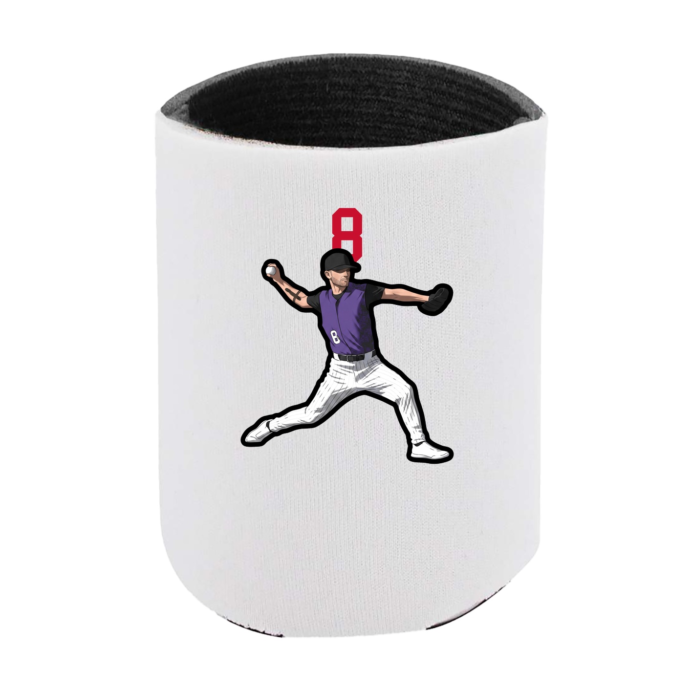 Can Holder — Number Top in White