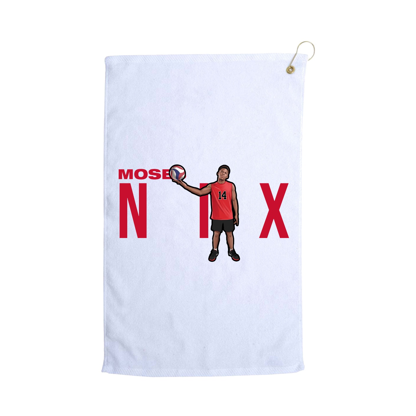 Golf Towel — Player Name in White