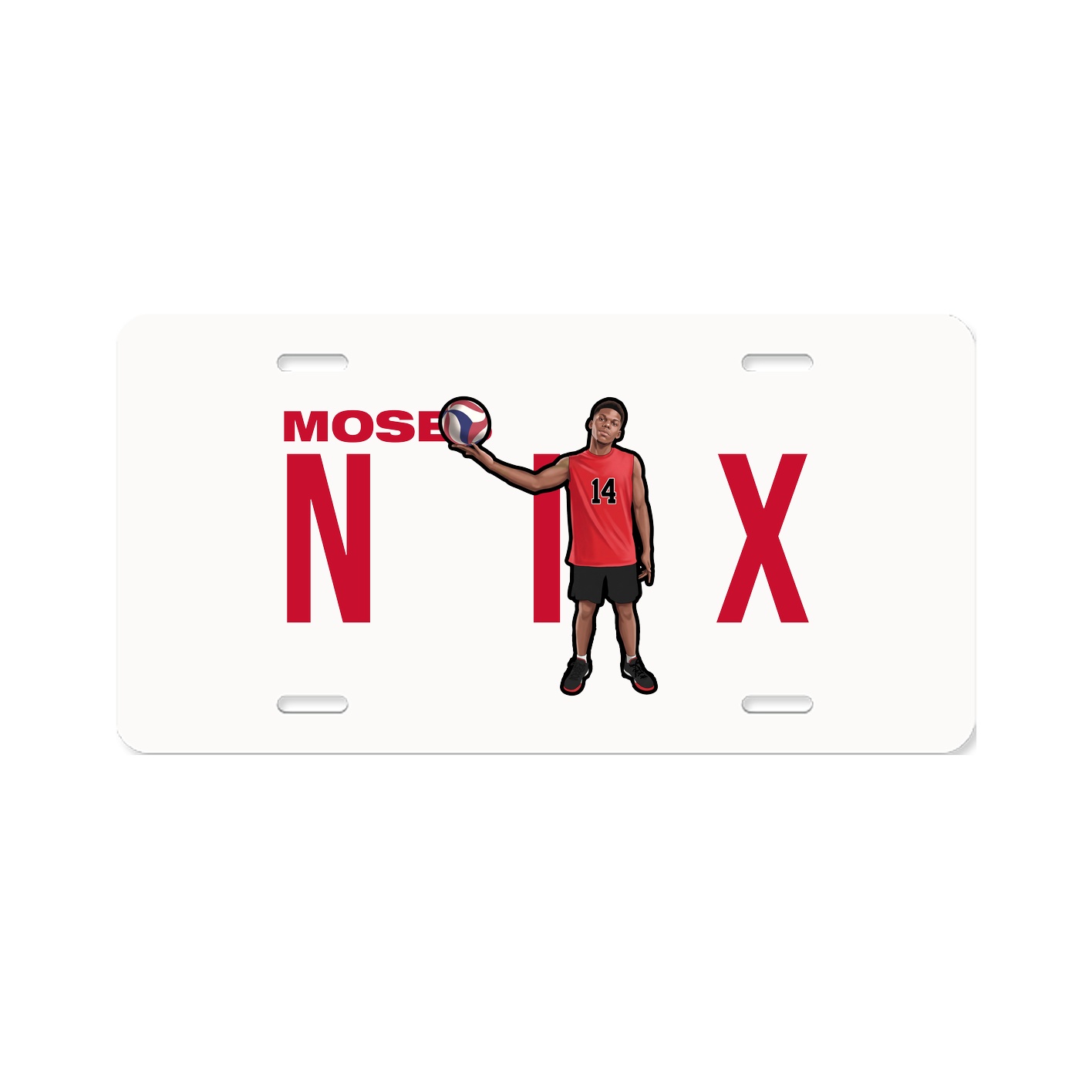 License Plate — Player Name in Classic