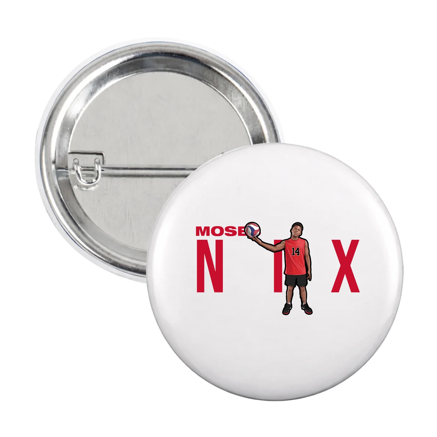 Game Day Button — Player Name in White