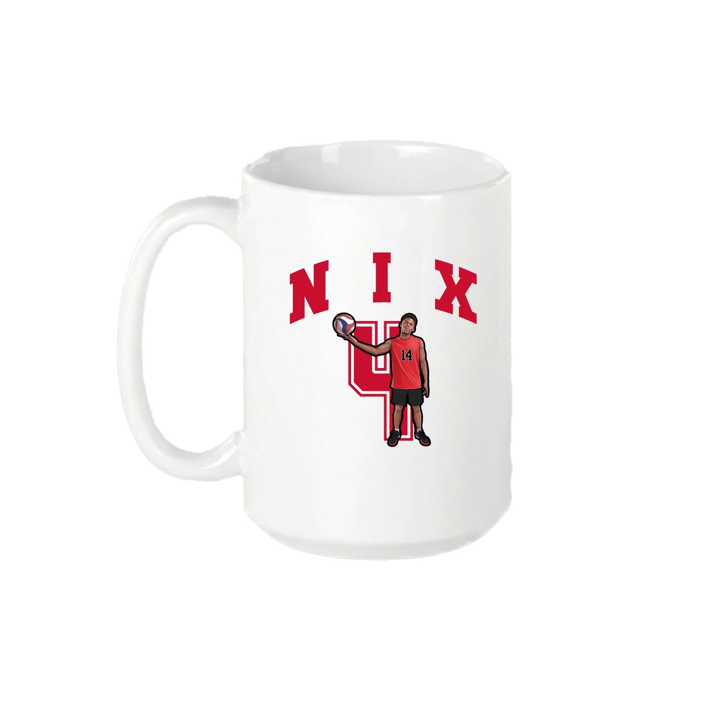 15oz Coffee Mug — Number in White