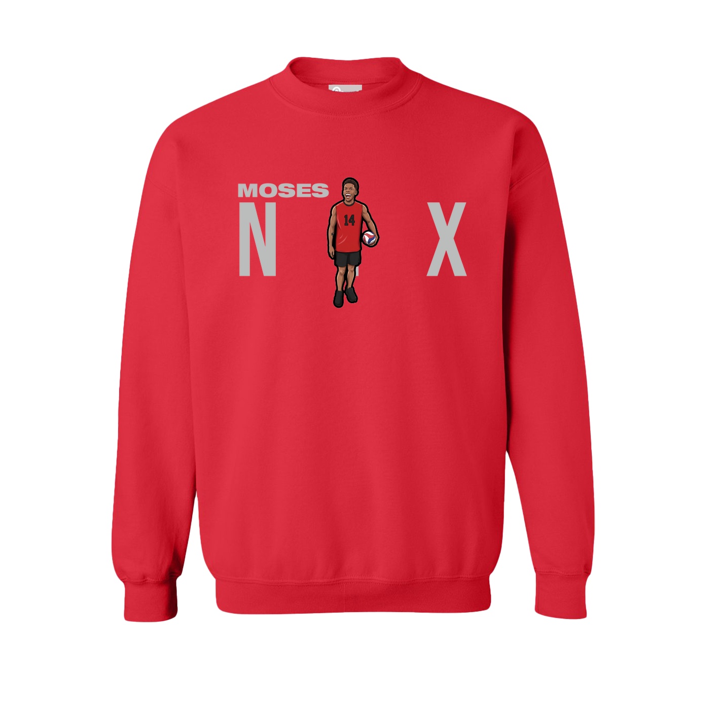 Fleece Crew — Player Name in Red