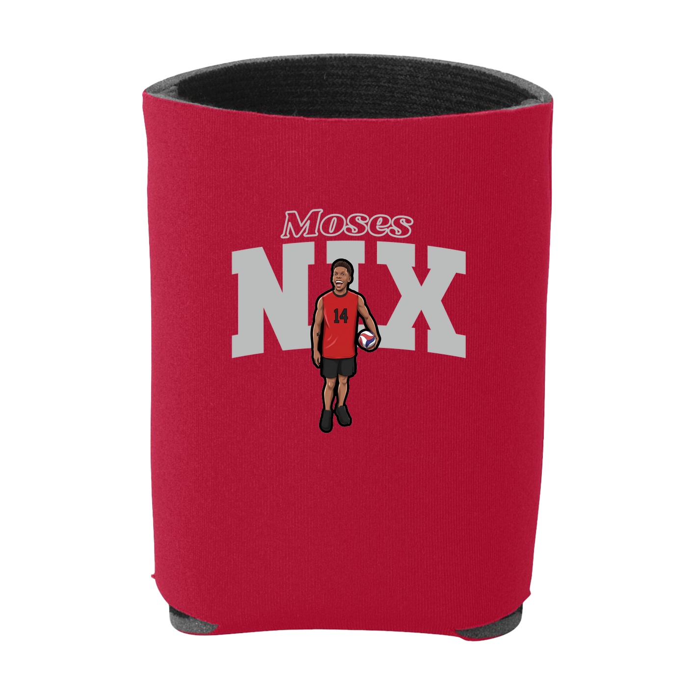 Can Holder — Name Arch in Red