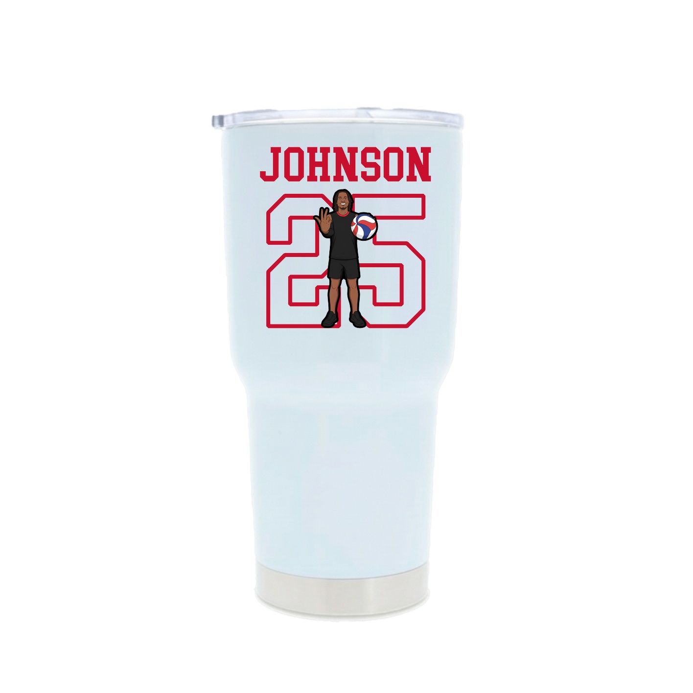 30oz Stainless Steel Tumbler — Shirsey in White