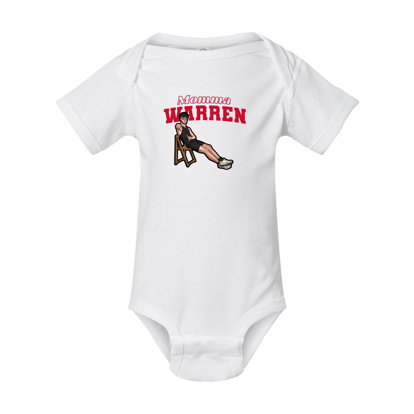Baby Onesie — Mothers Day Block in White