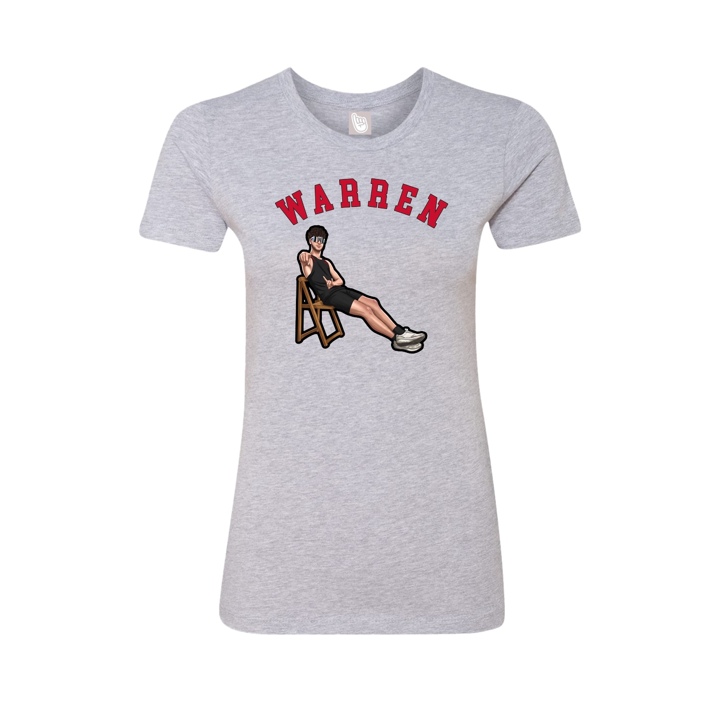 Fitted Women's Tee — Shirsey Arch in Grey