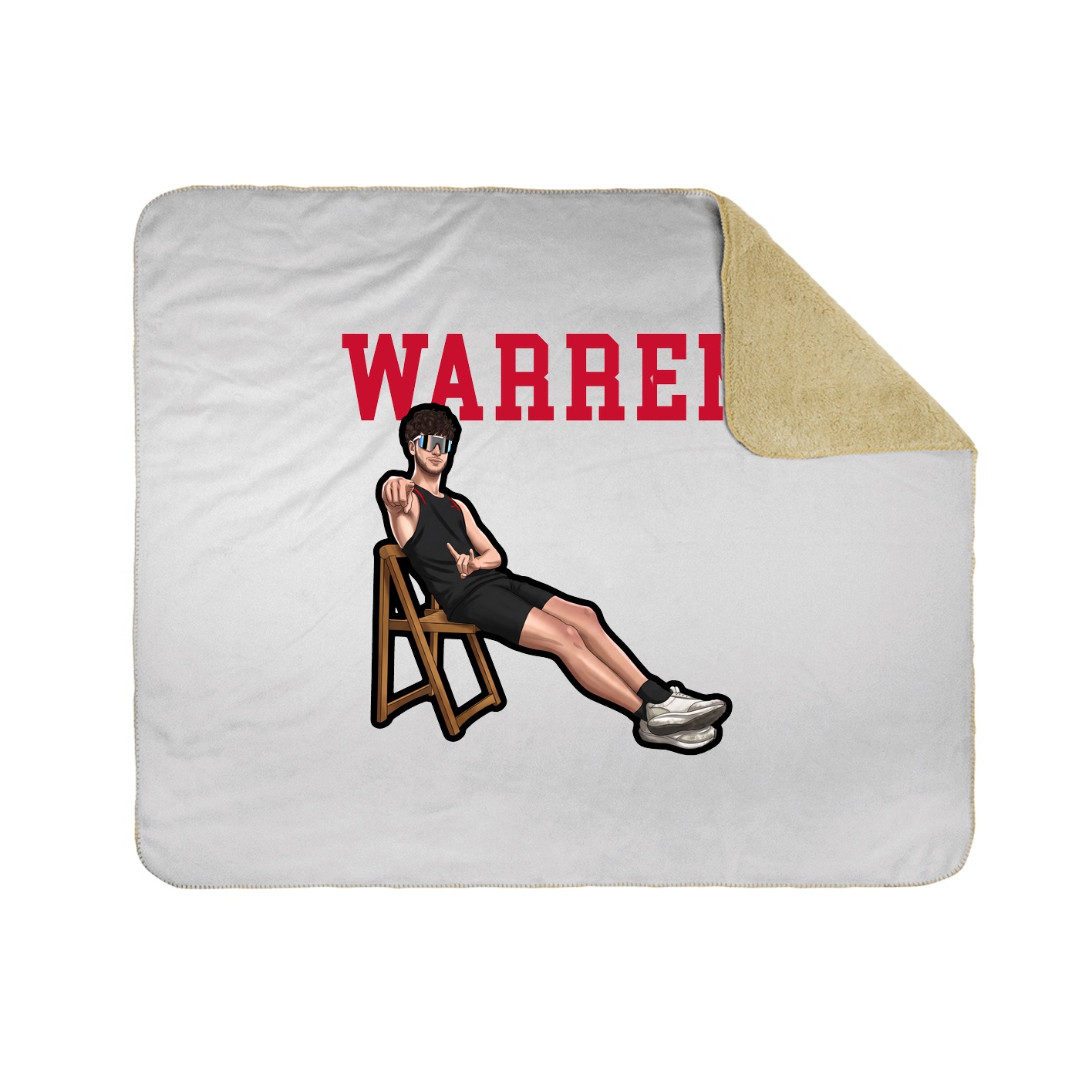 Throw Blanket — Shirsey in White