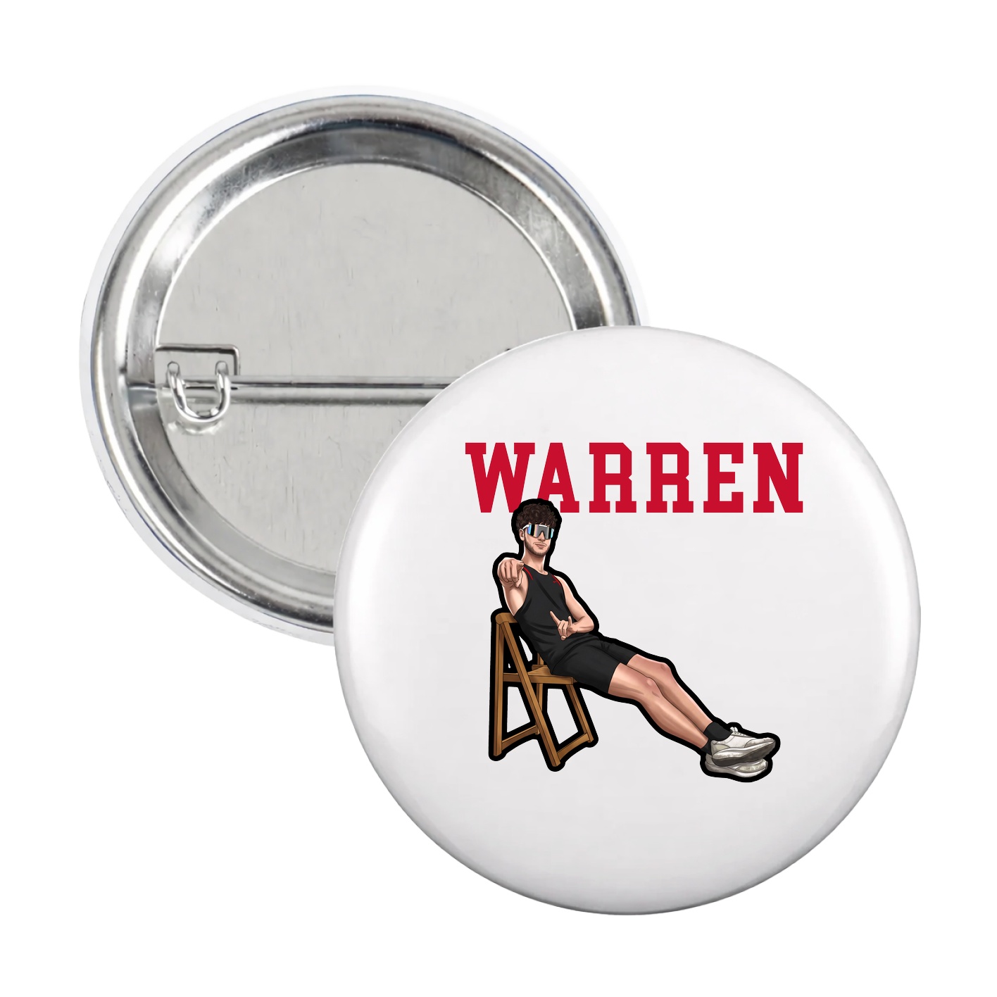 Game Day Button — Shirsey in White