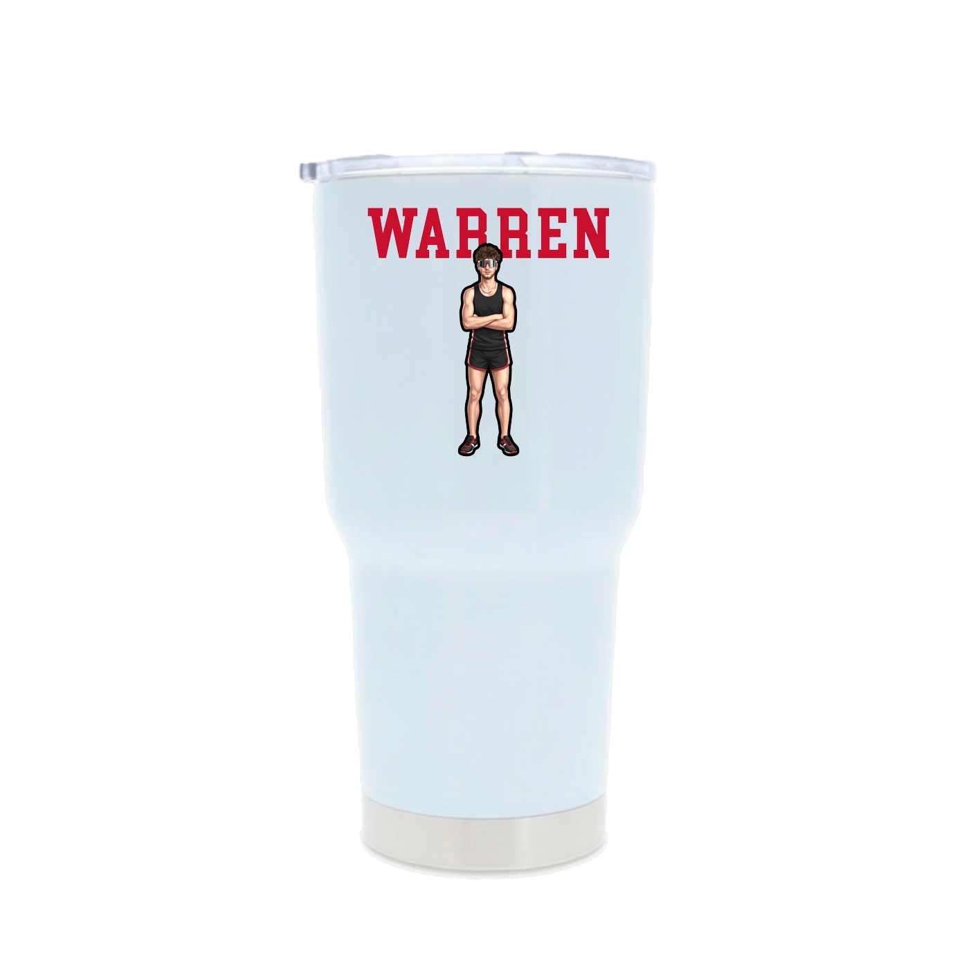 30oz Stainless Steel Tumbler — Shirsey in White