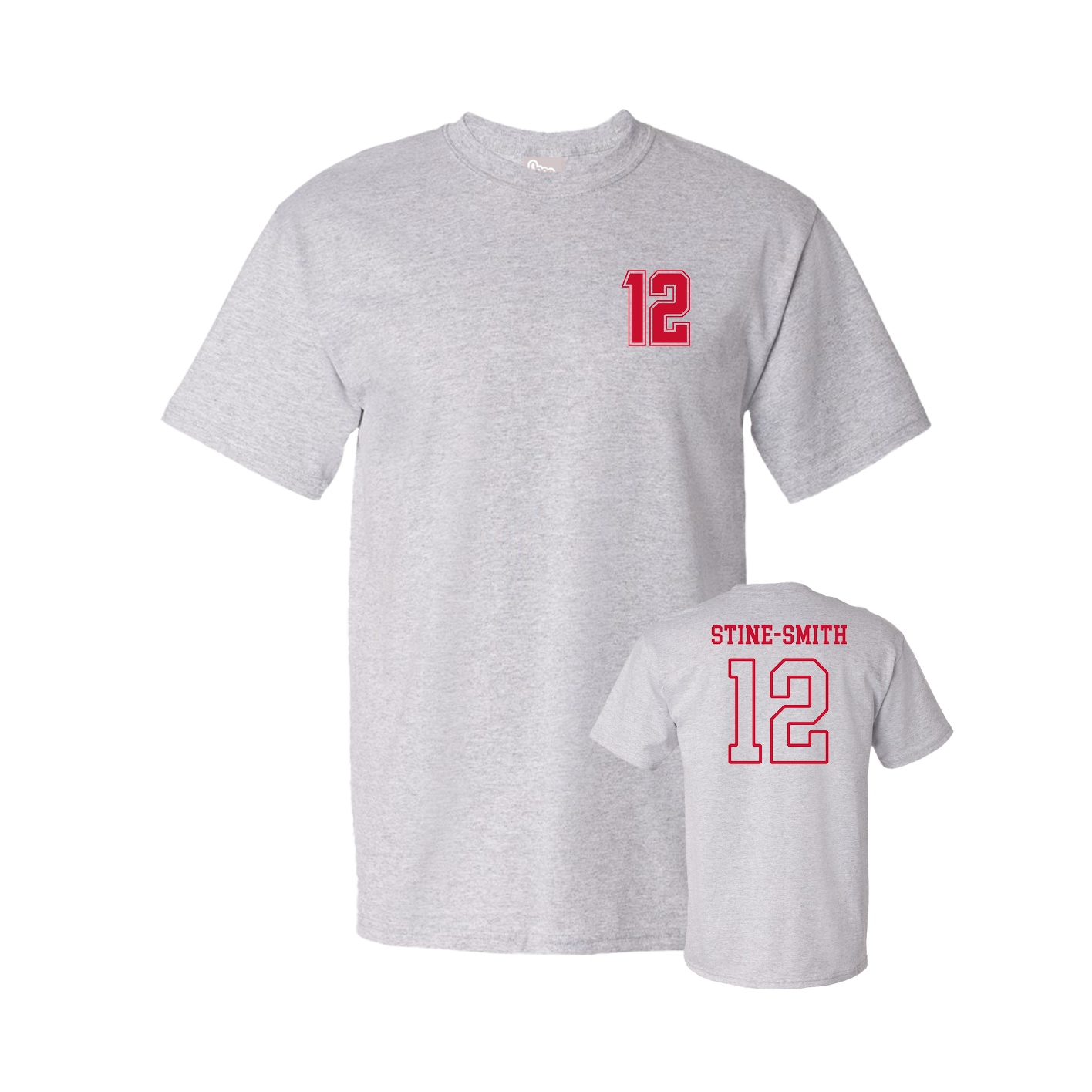 Youth Tee — Chest Back in Grey