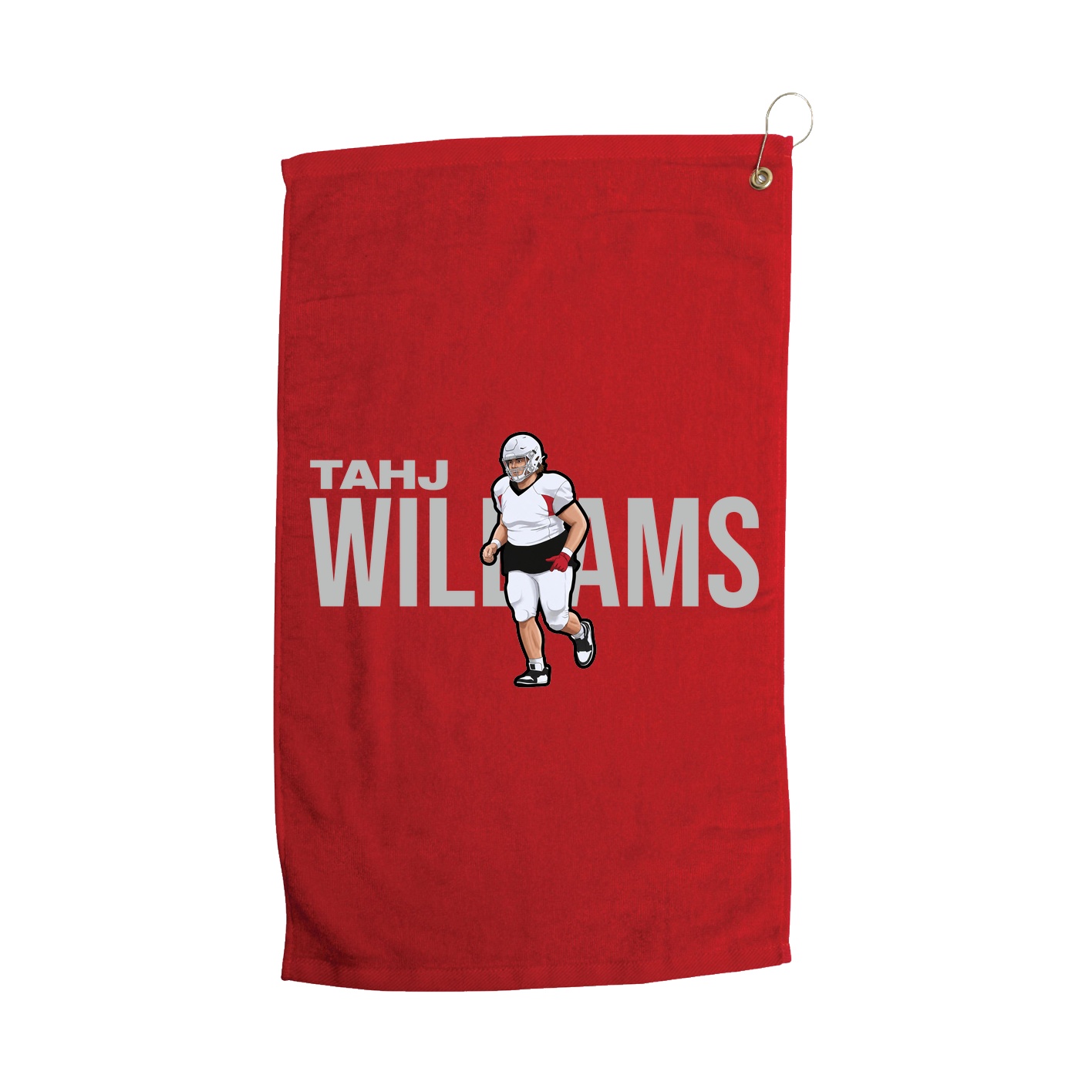 Golf Towel — Player Name in Red