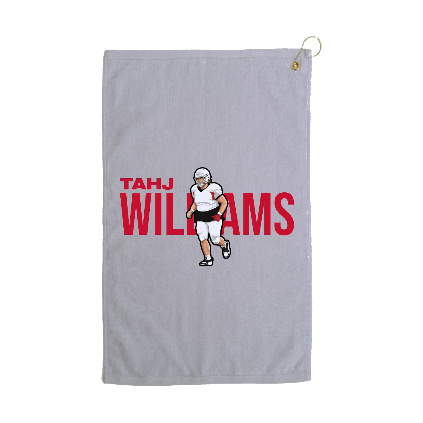 Golf Towel — Player Name in Grey