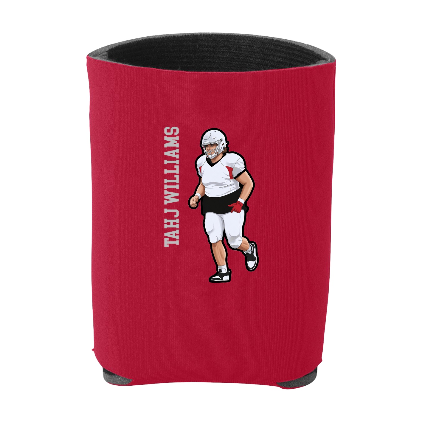 Can Holder — Name Vertical in Red