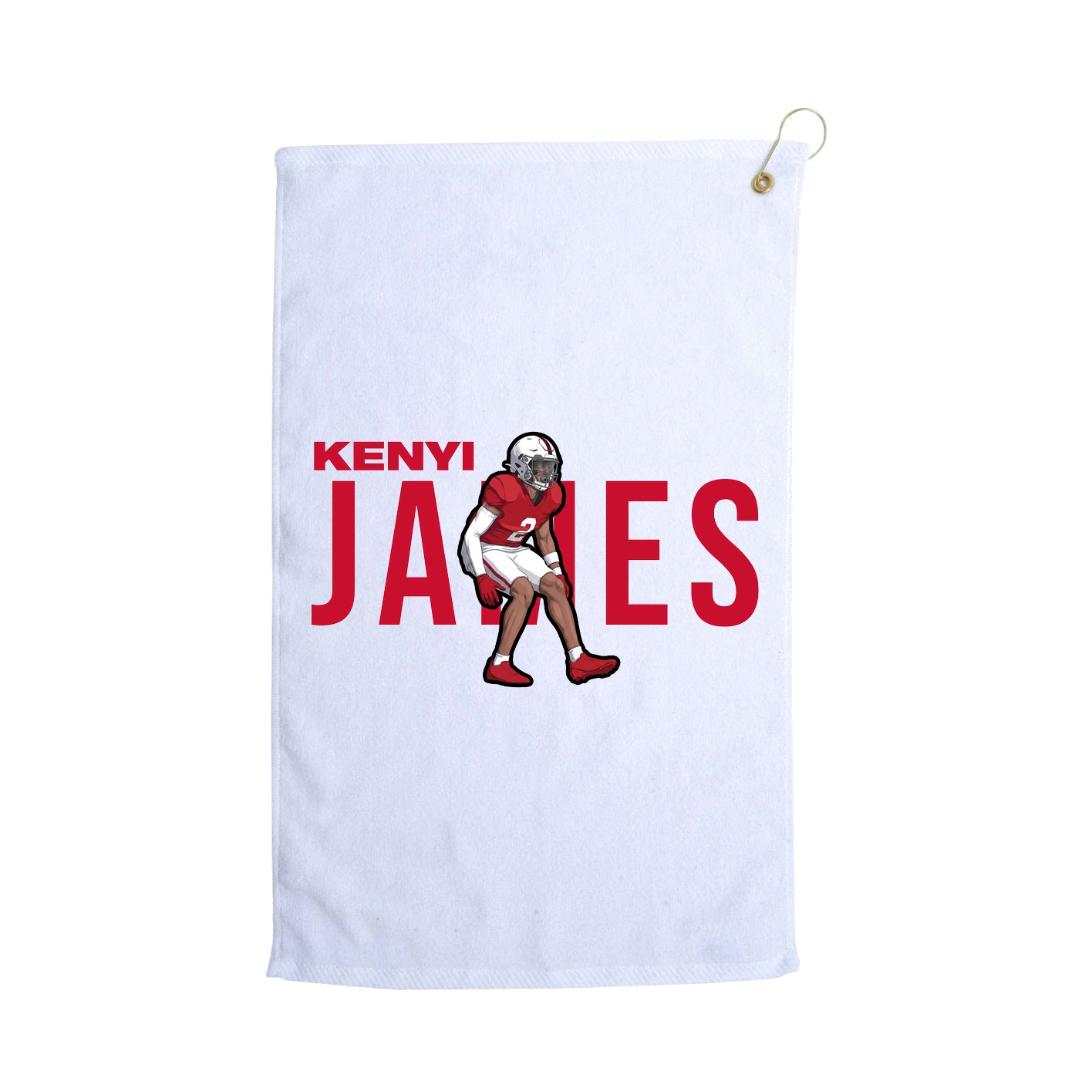 Golf Towel — Player Name in White