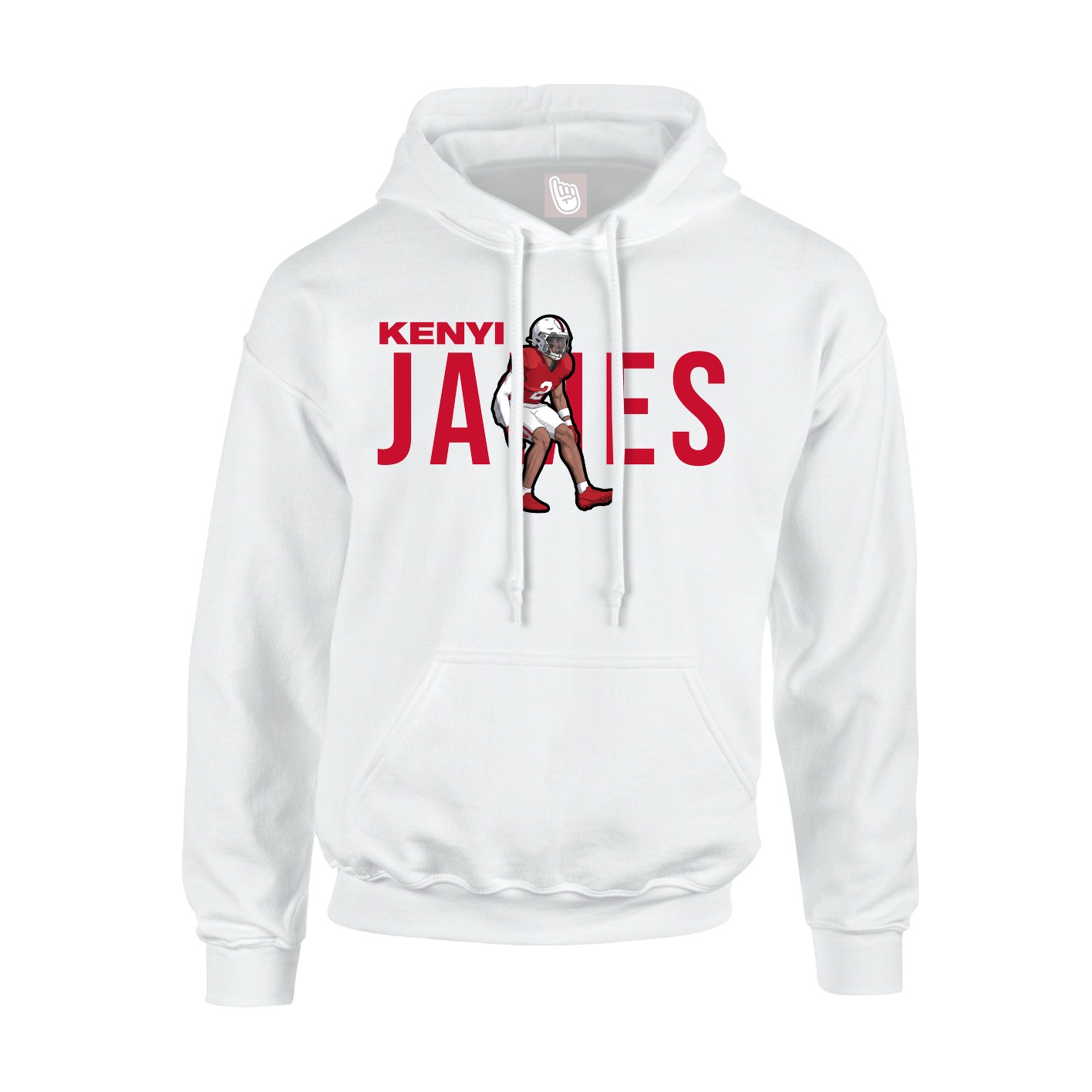 Youth Hoodie — Player Name in White