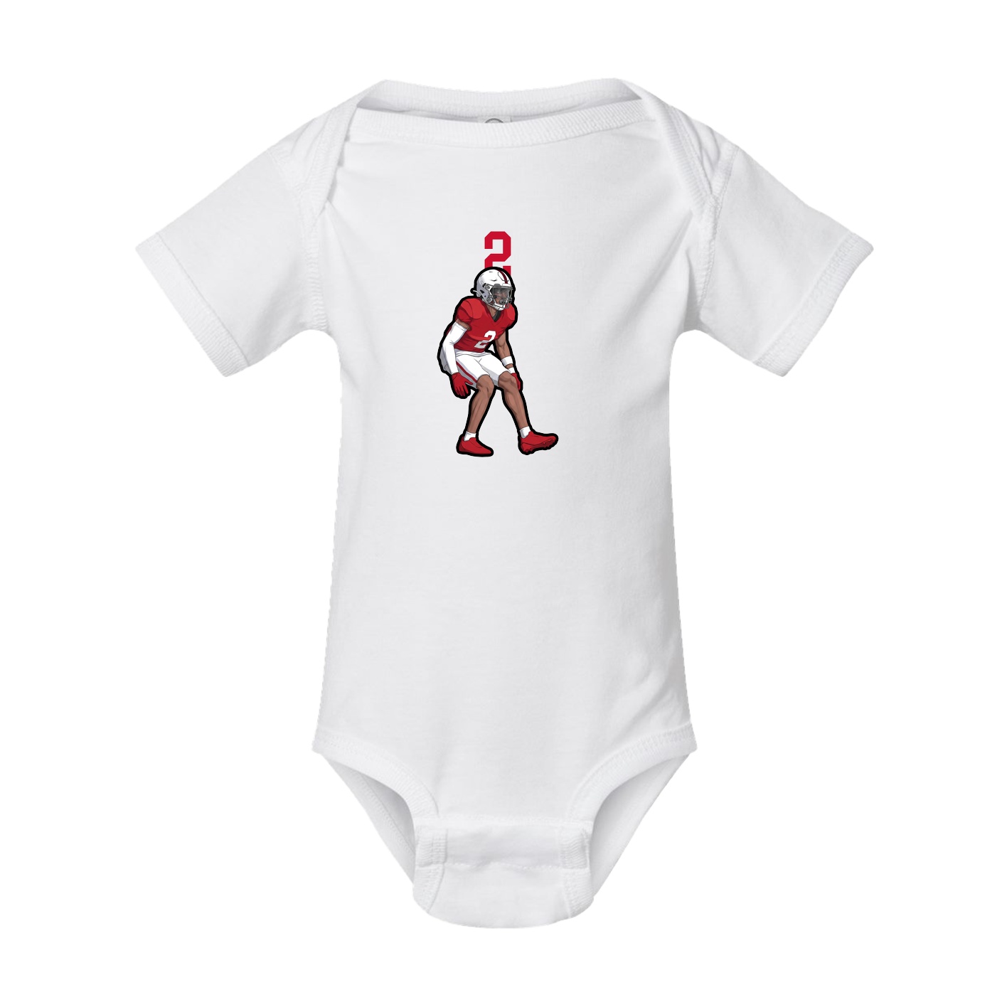 Baby Onesie — Number Top in White