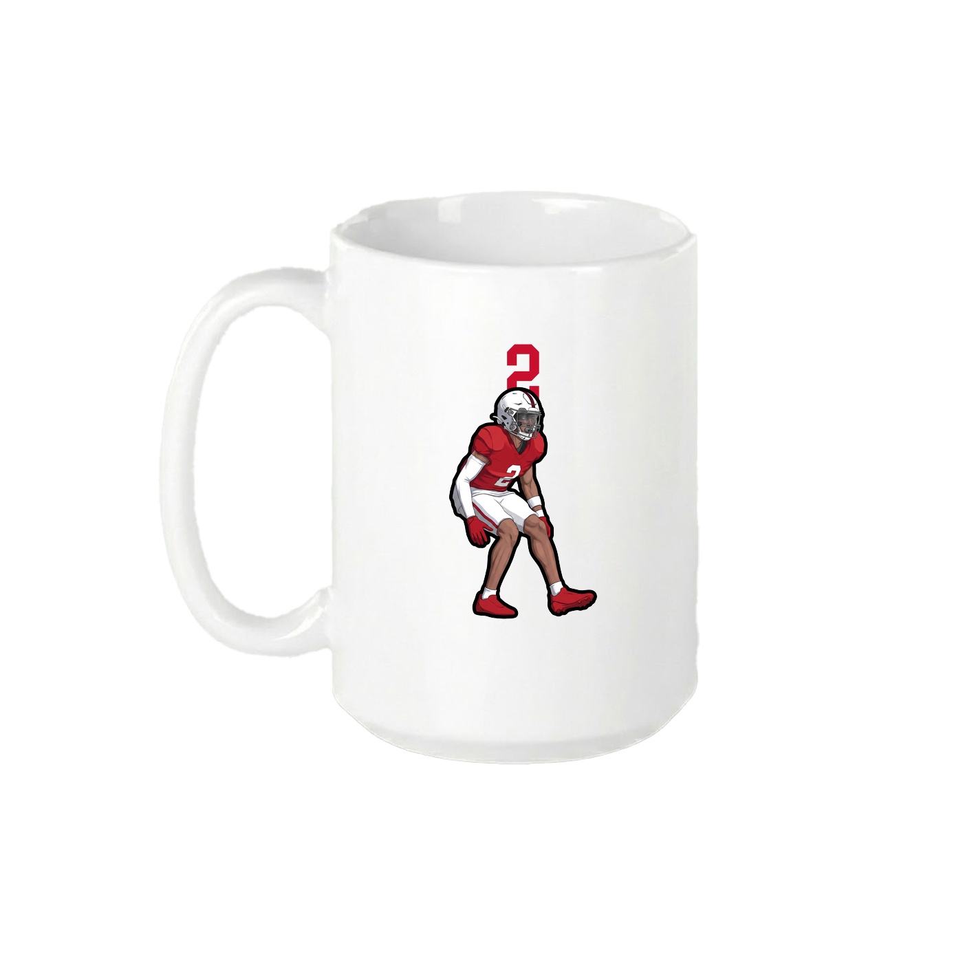 15oz Coffee Mug — Number Top in White