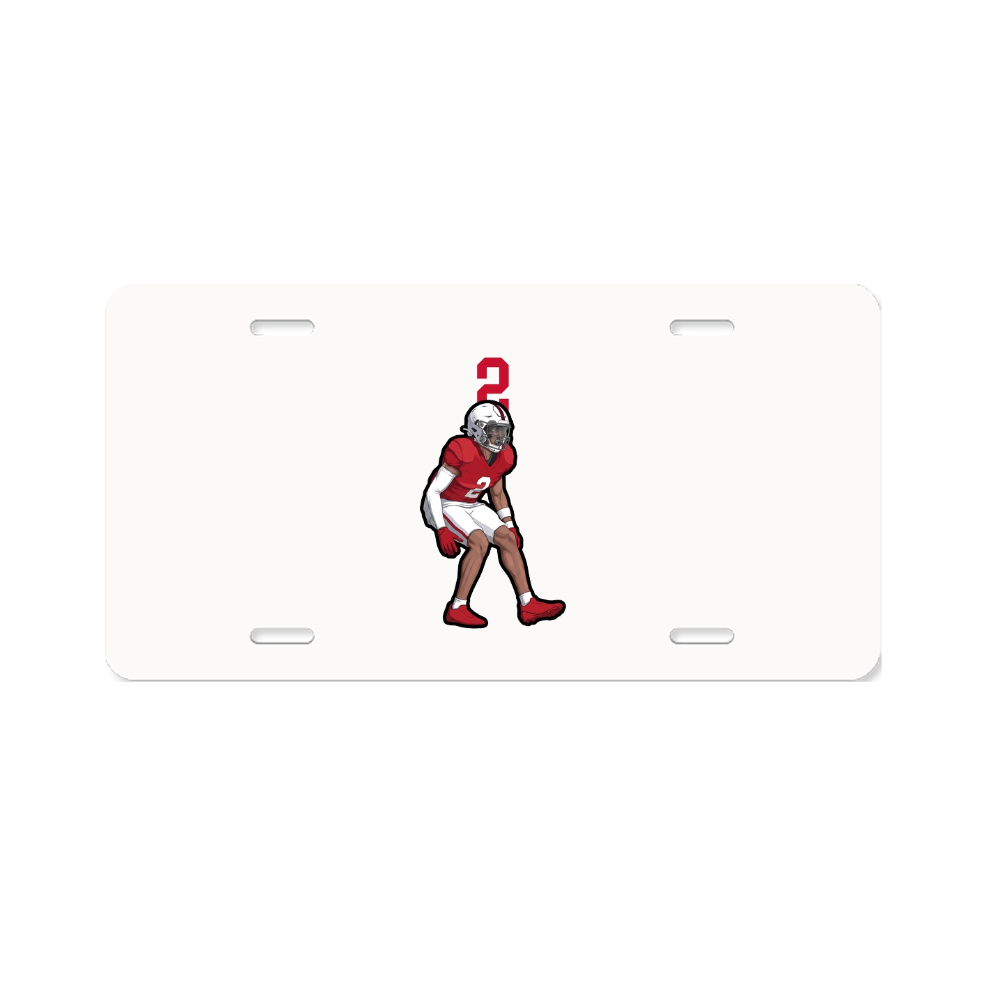 License Plate — Number Top in Classic