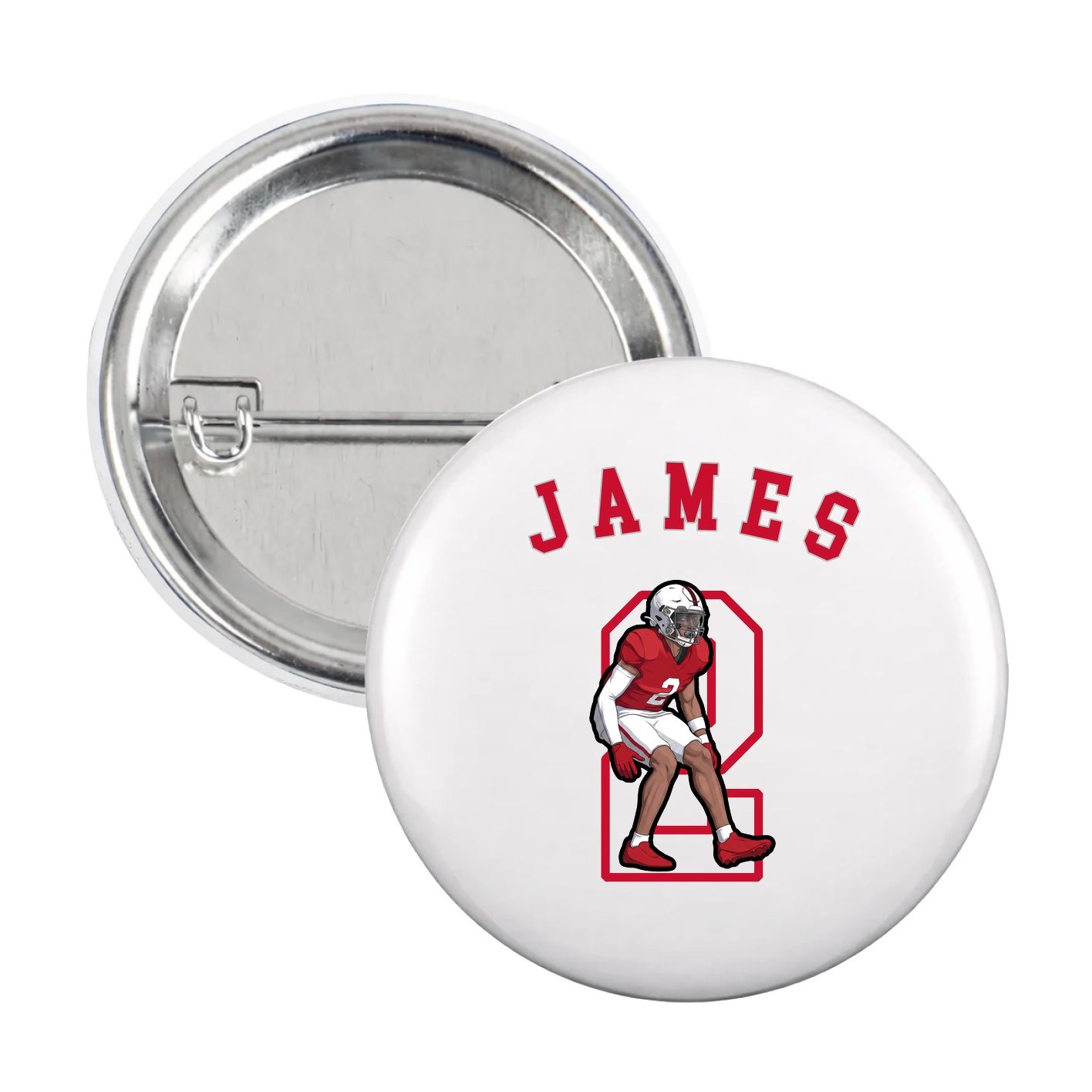 Game Day Button — Shirsey Arch in White