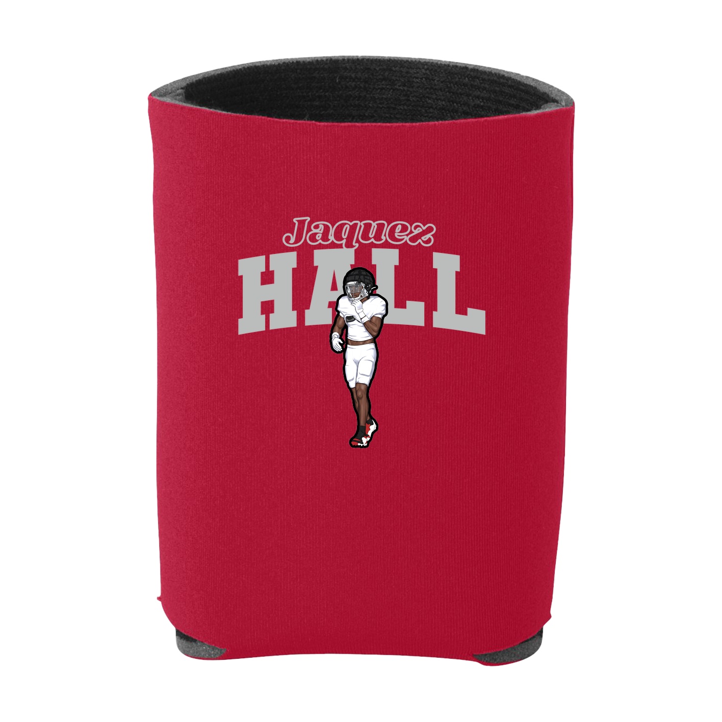 Can Holder — Name Arch in Red