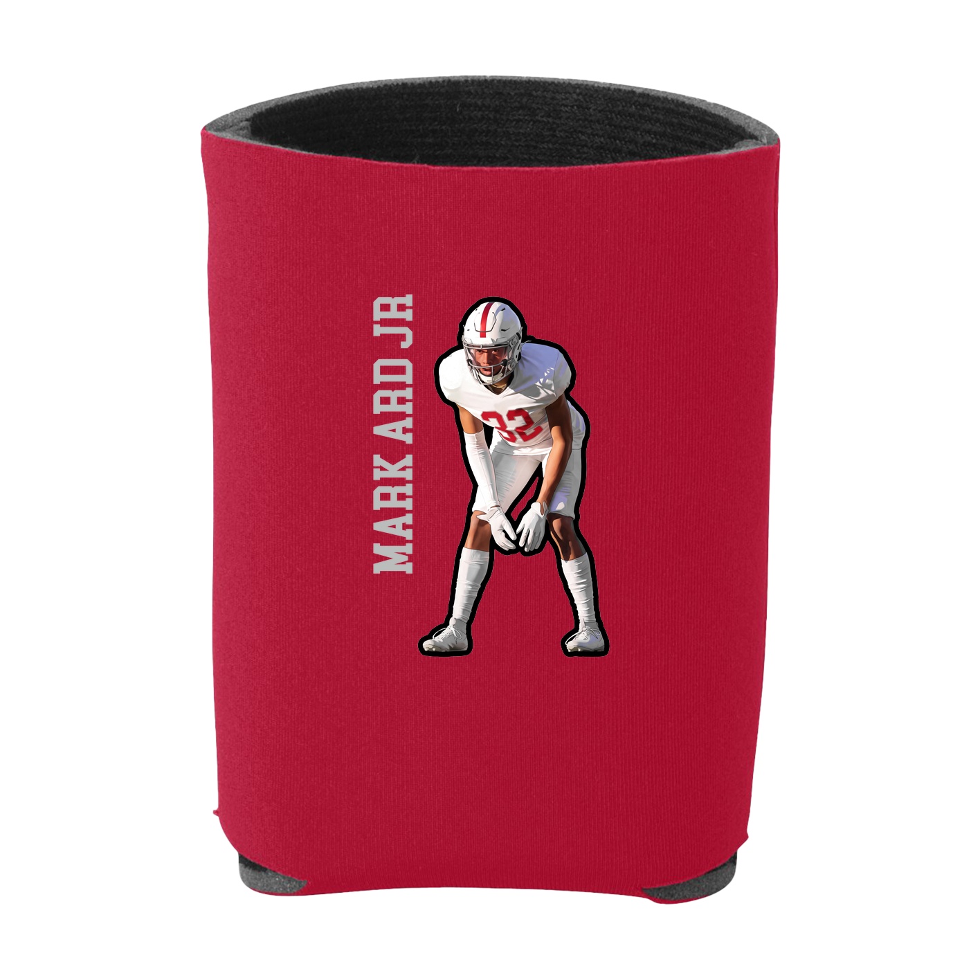 Can Holder — Name Vertical in Red