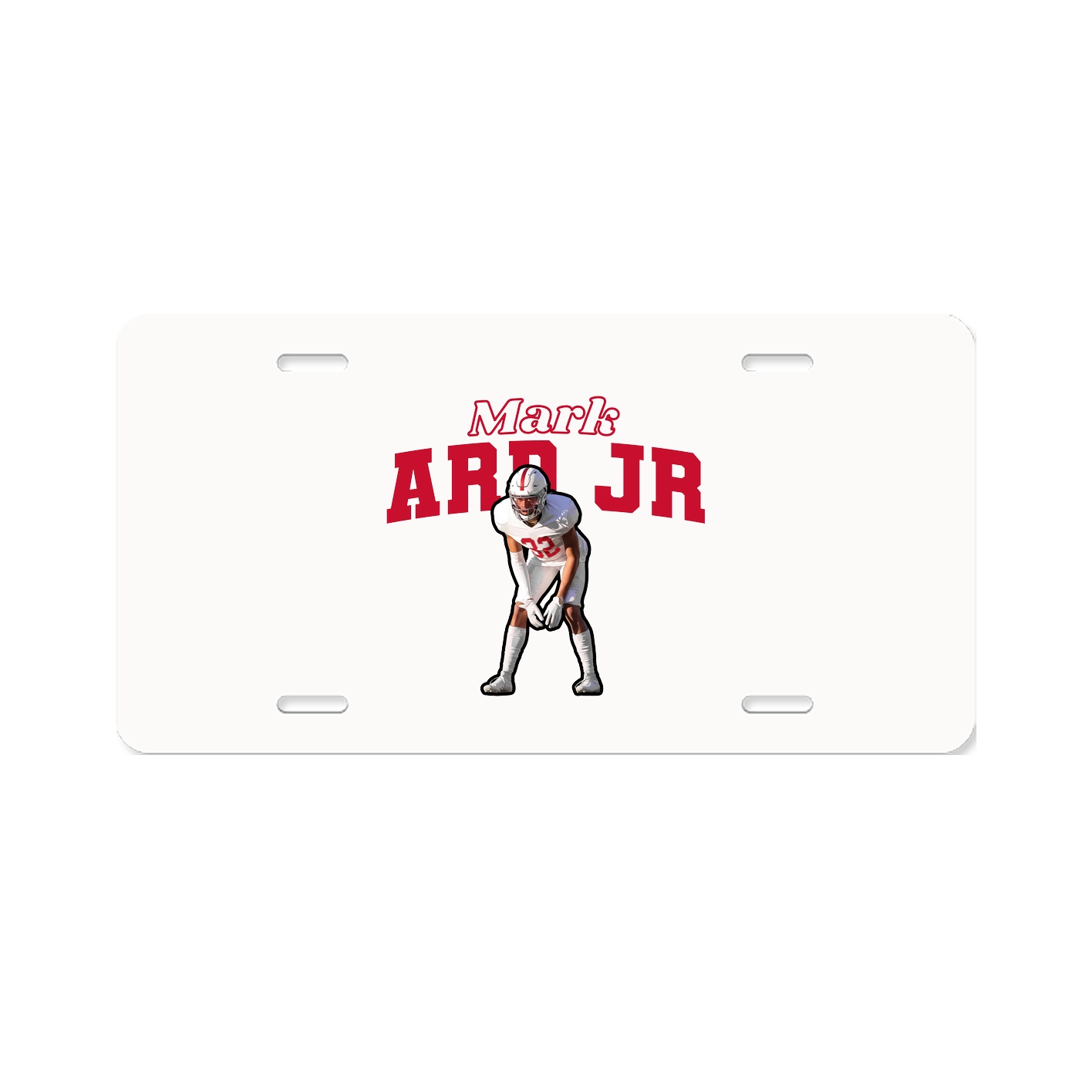 License Plate — Name Arch in Classic