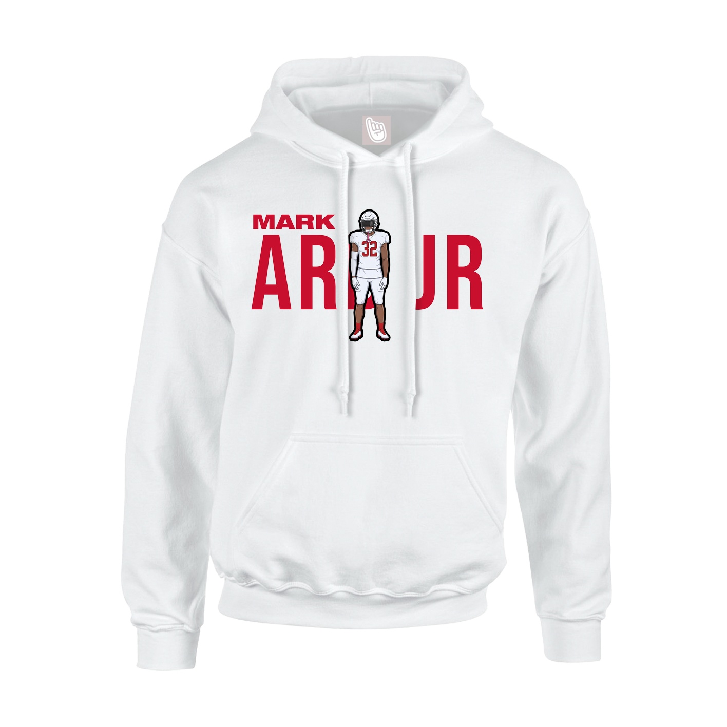 Hoodie — Player Name in White