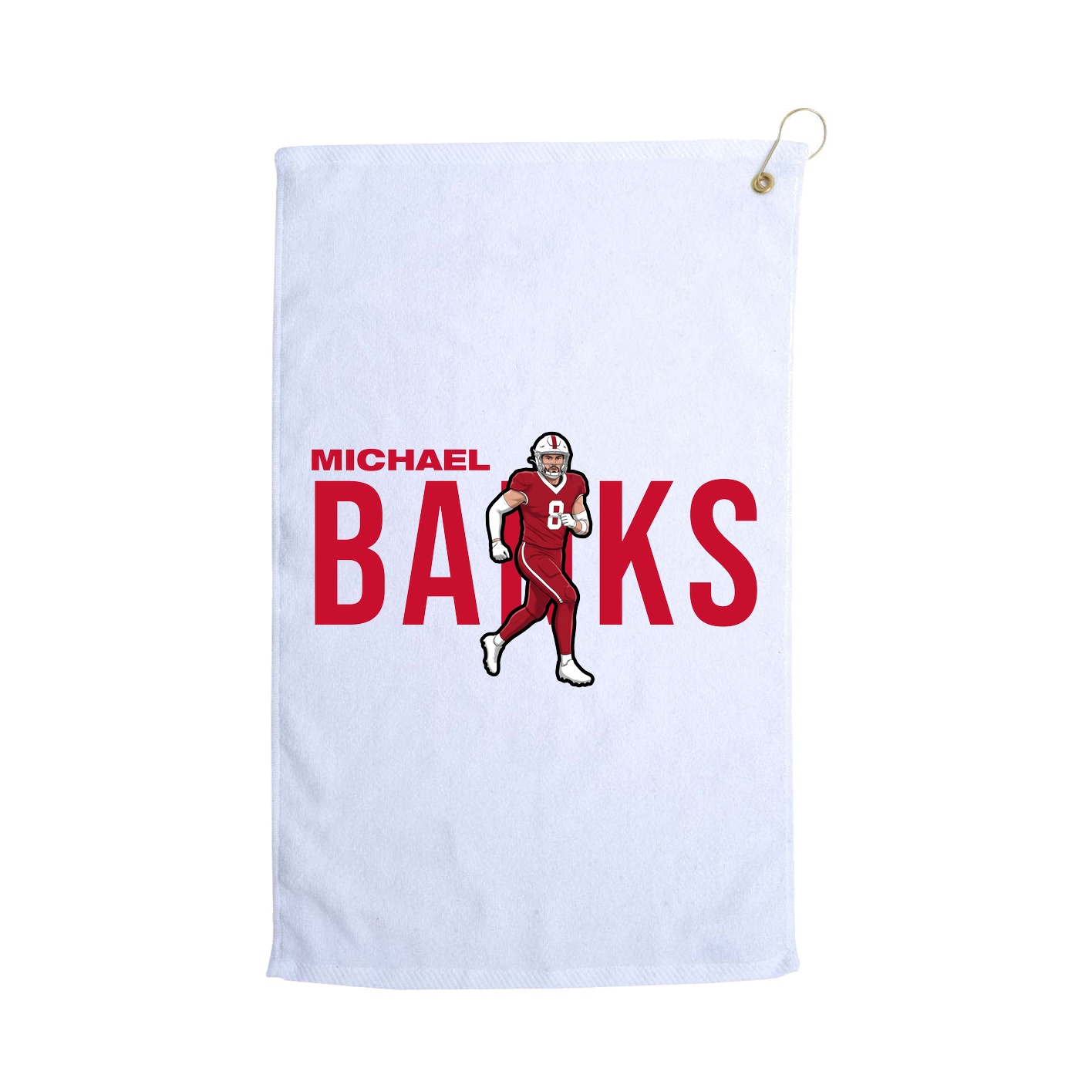 Golf Towel — Player Name in White