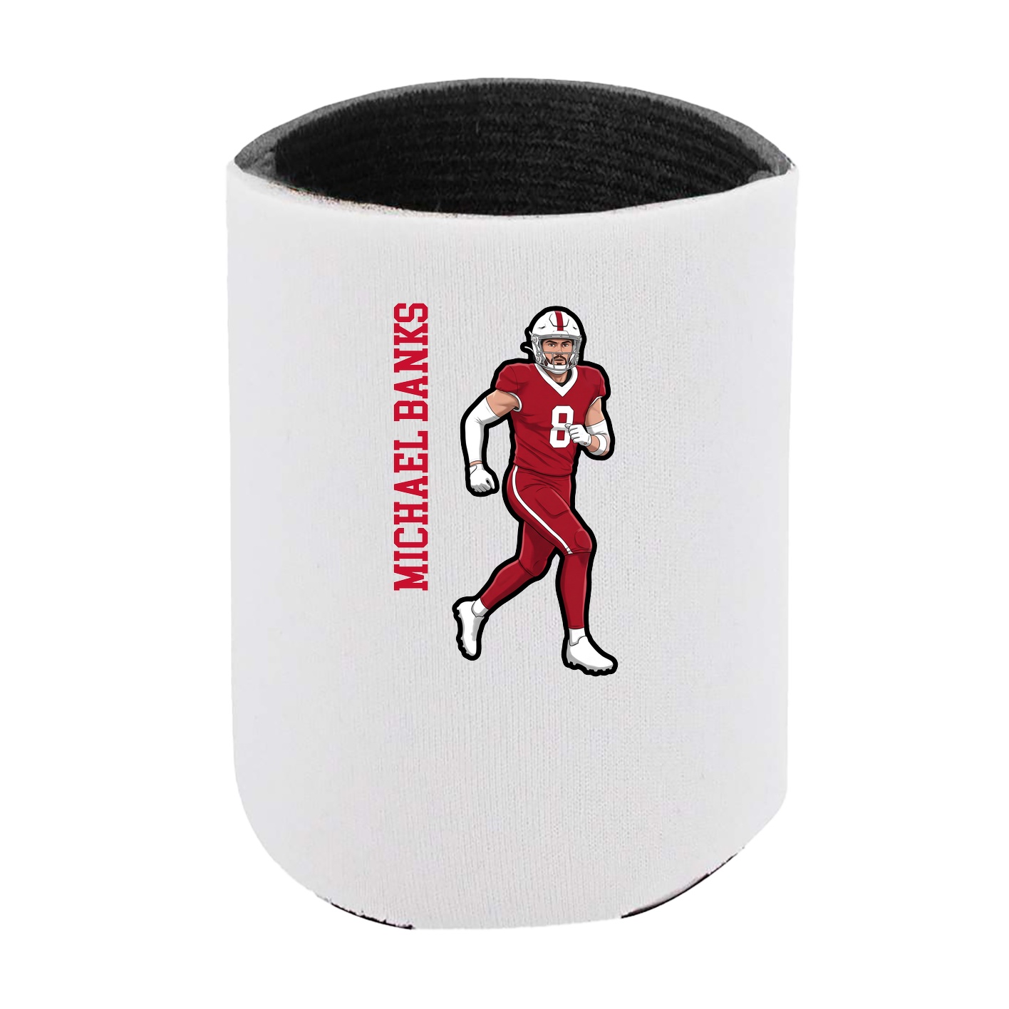 Can Holder — Name Vertical in White