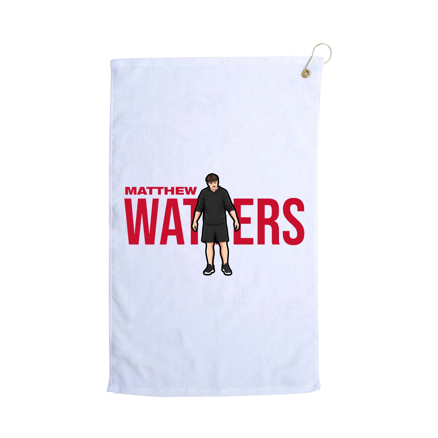 Golf Towel — Player Name in White