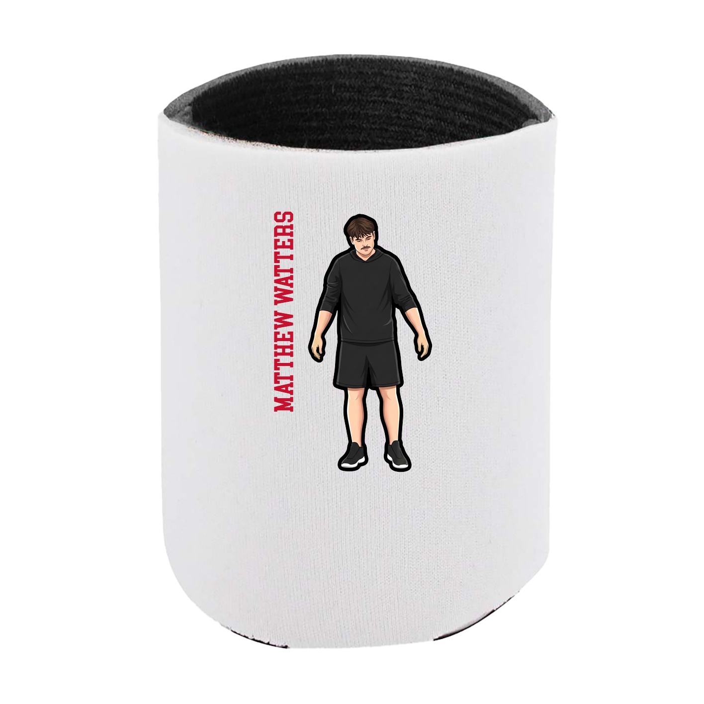 Can Holder — Name Vertical in White