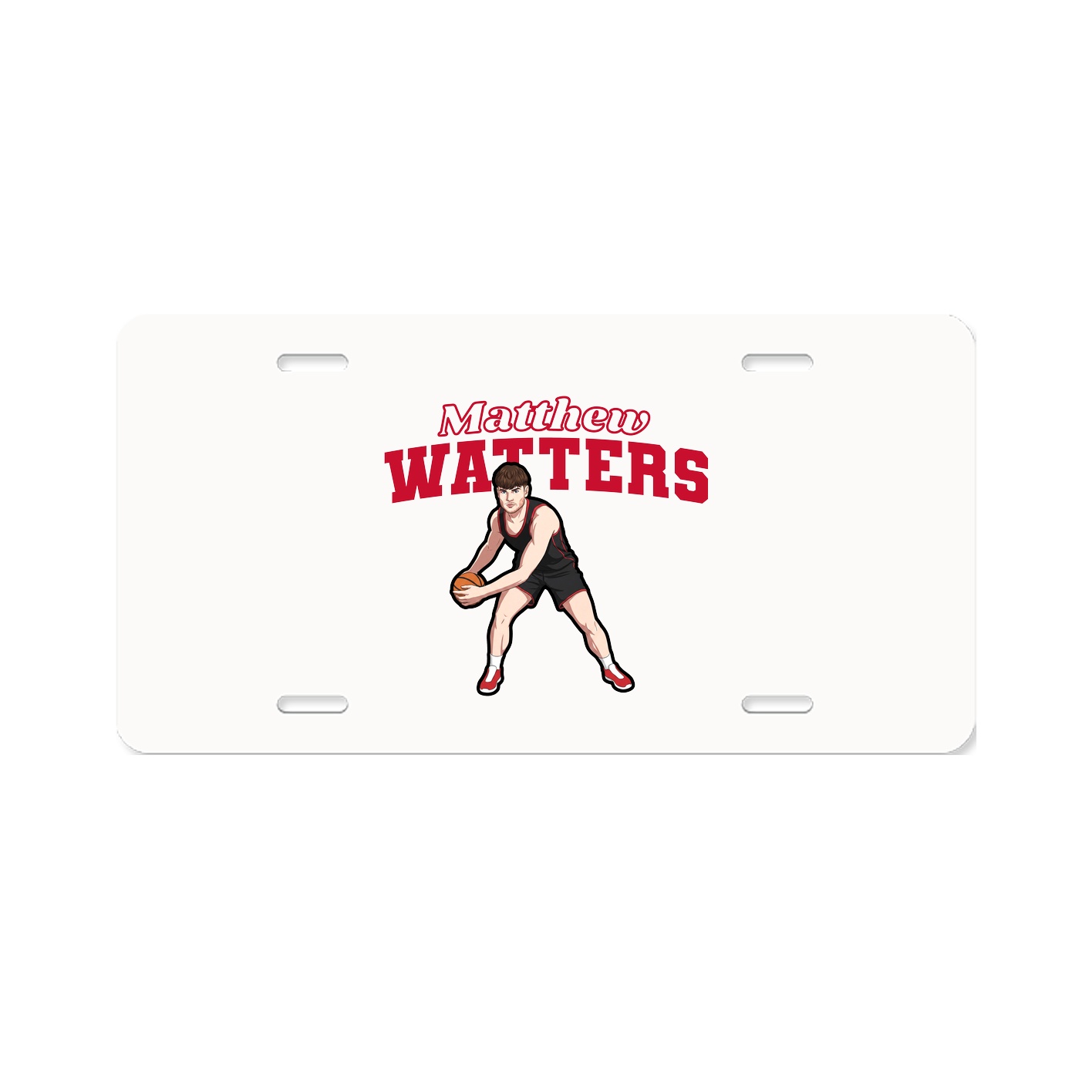 License Plate — Name Arch in Classic