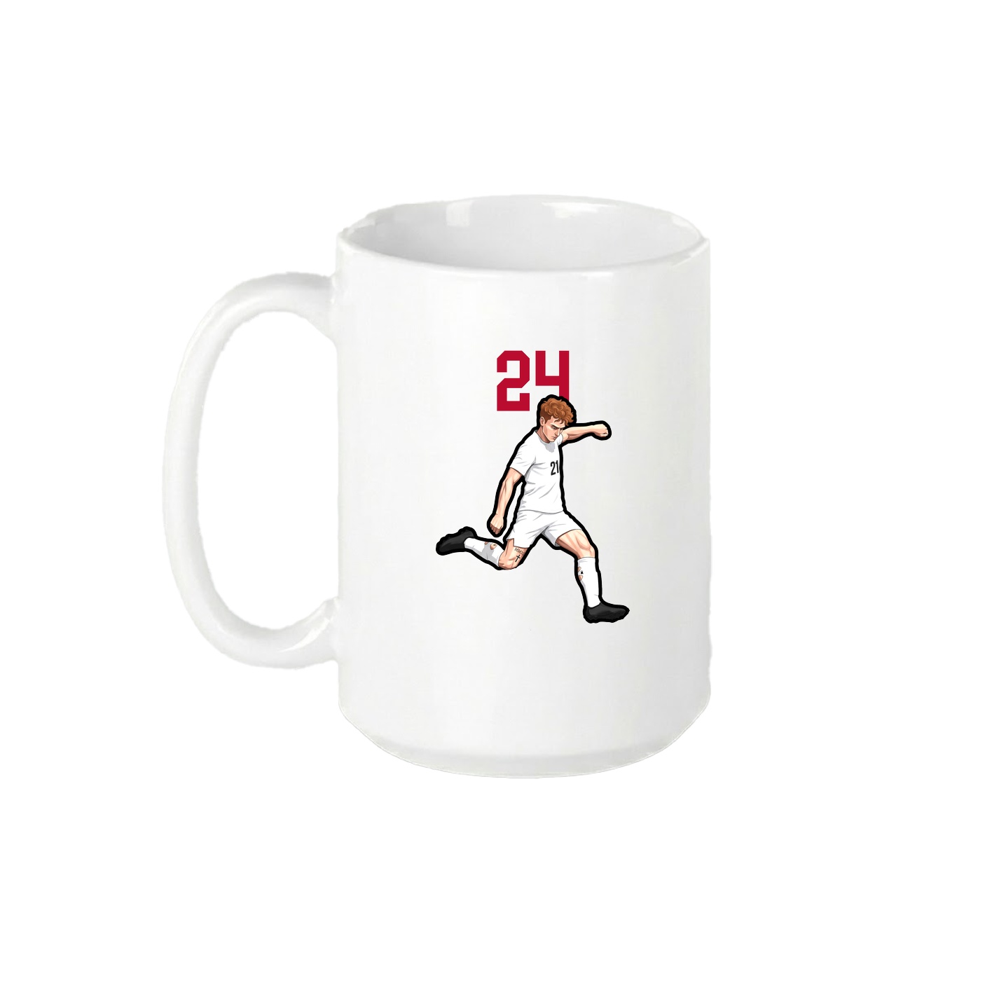 15oz Coffee Mug — Number Top in White