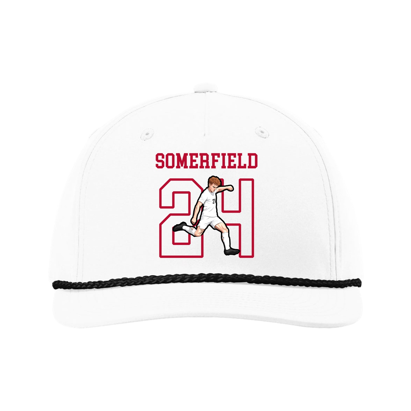 Five-Panel Classic Rope Cap — Shirsey in White