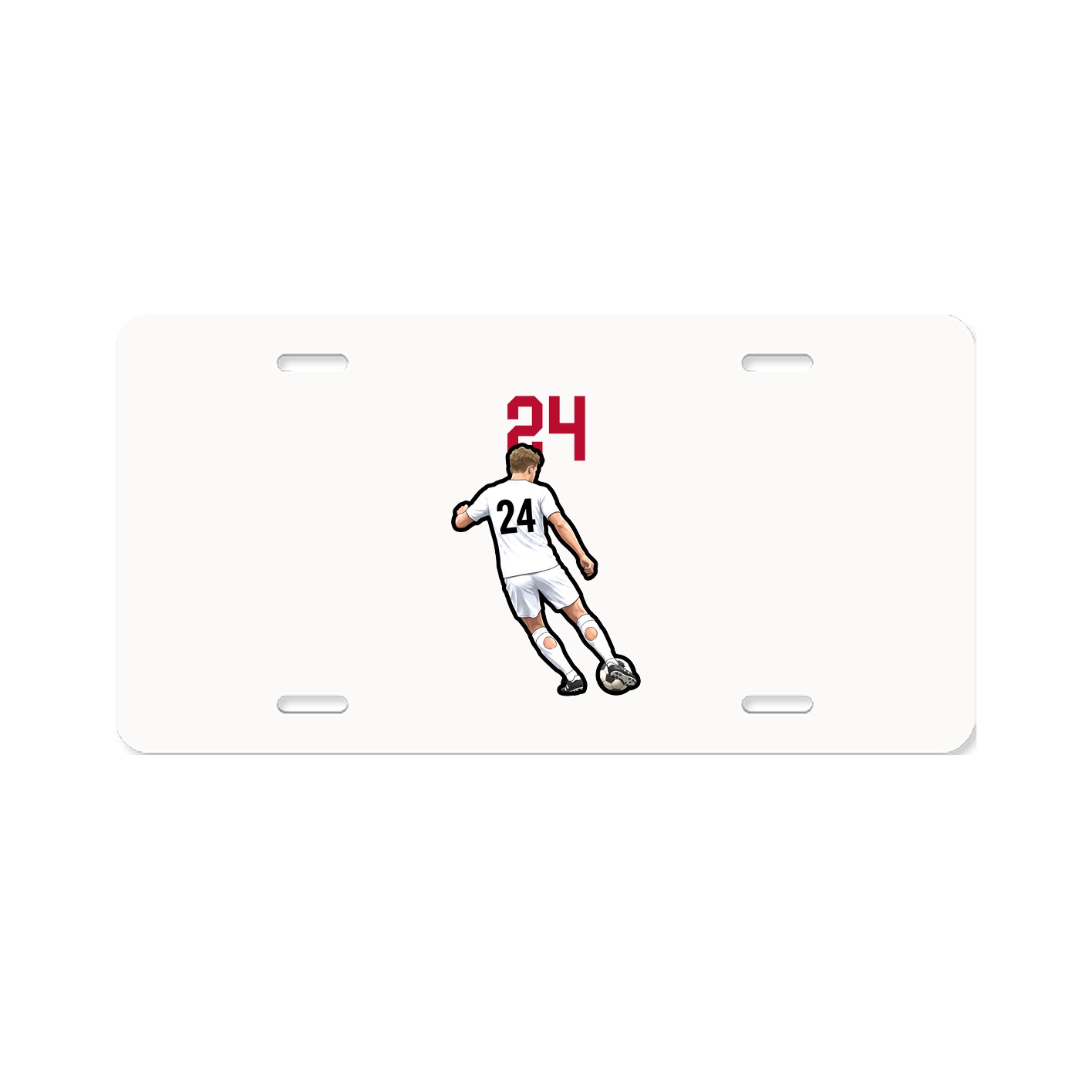 License Plate — Number Top in Classic