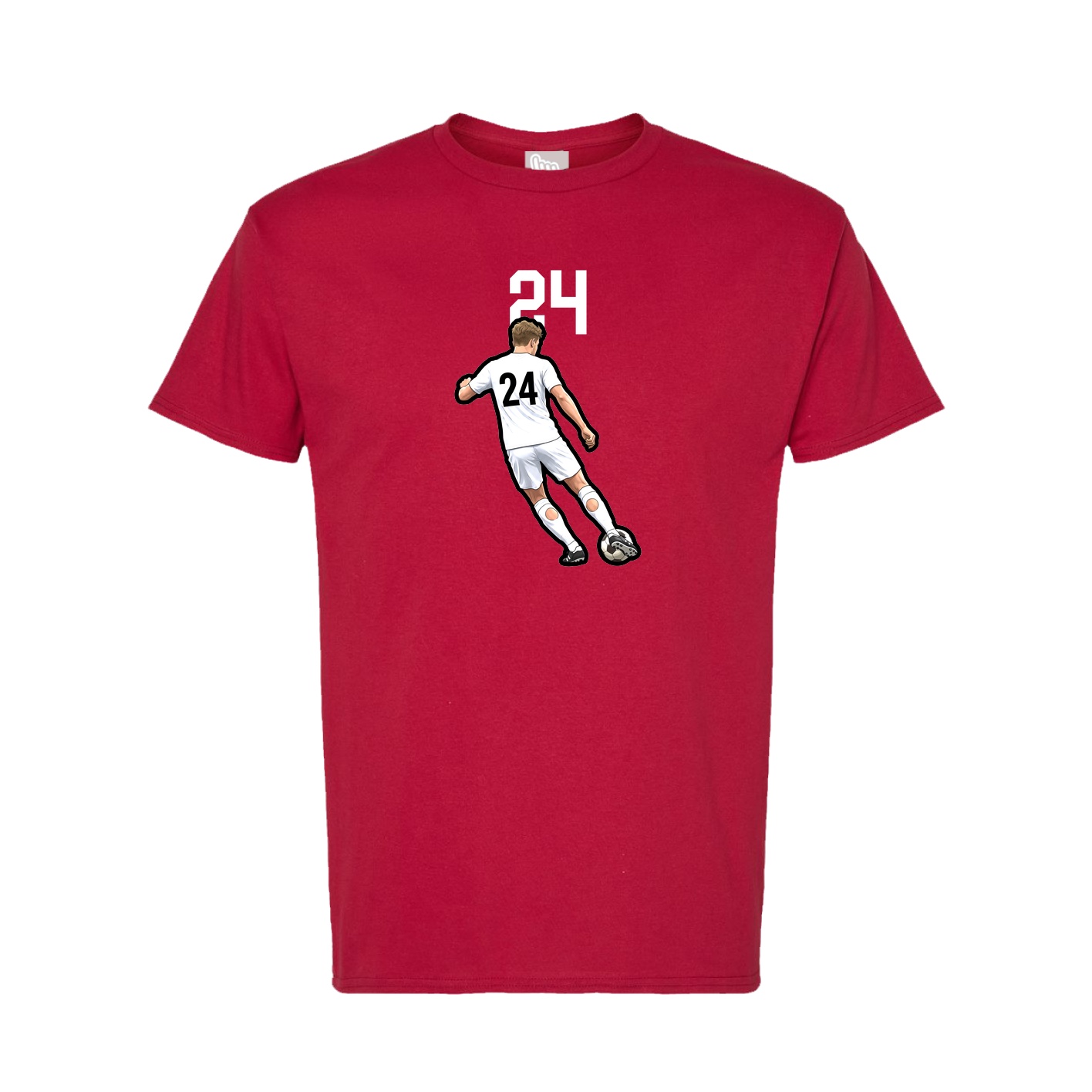 Tee — Number Top in Crimson