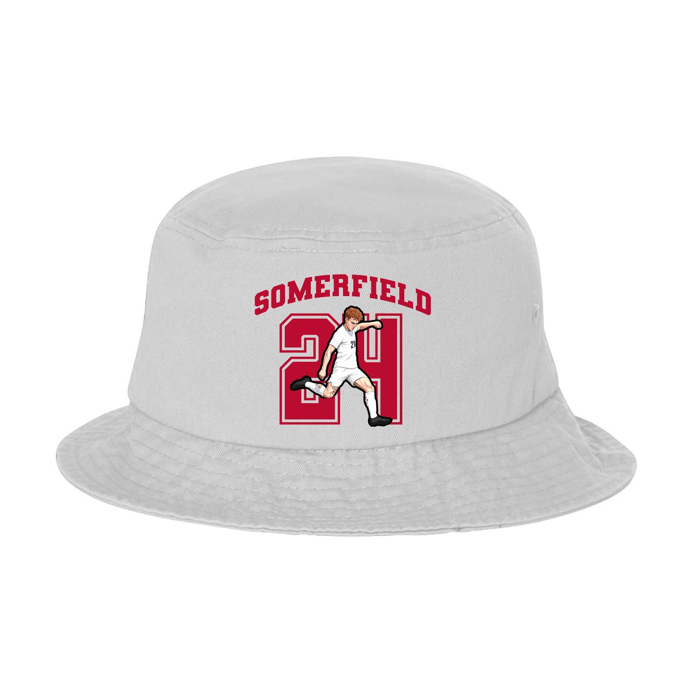 Bucket Cap — Number in White