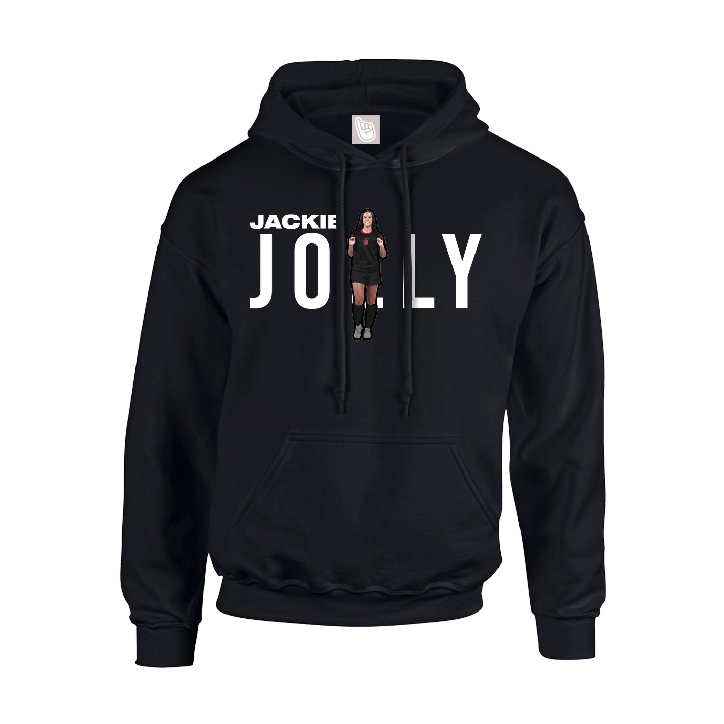 Youth Hoodie — Player Name in Black