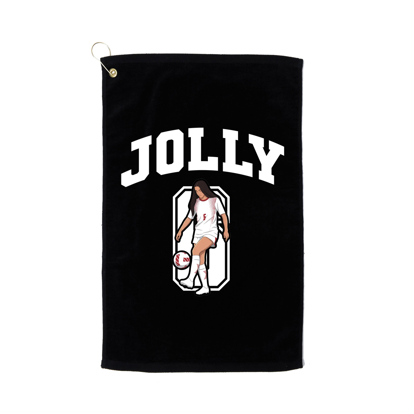 Golf Towel — Number in Black