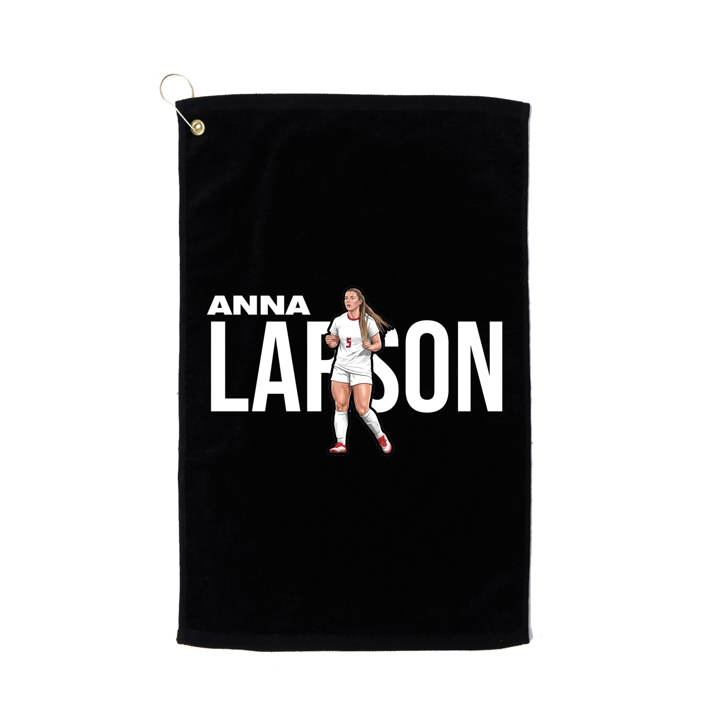 Golf Towel — Player Name in Black