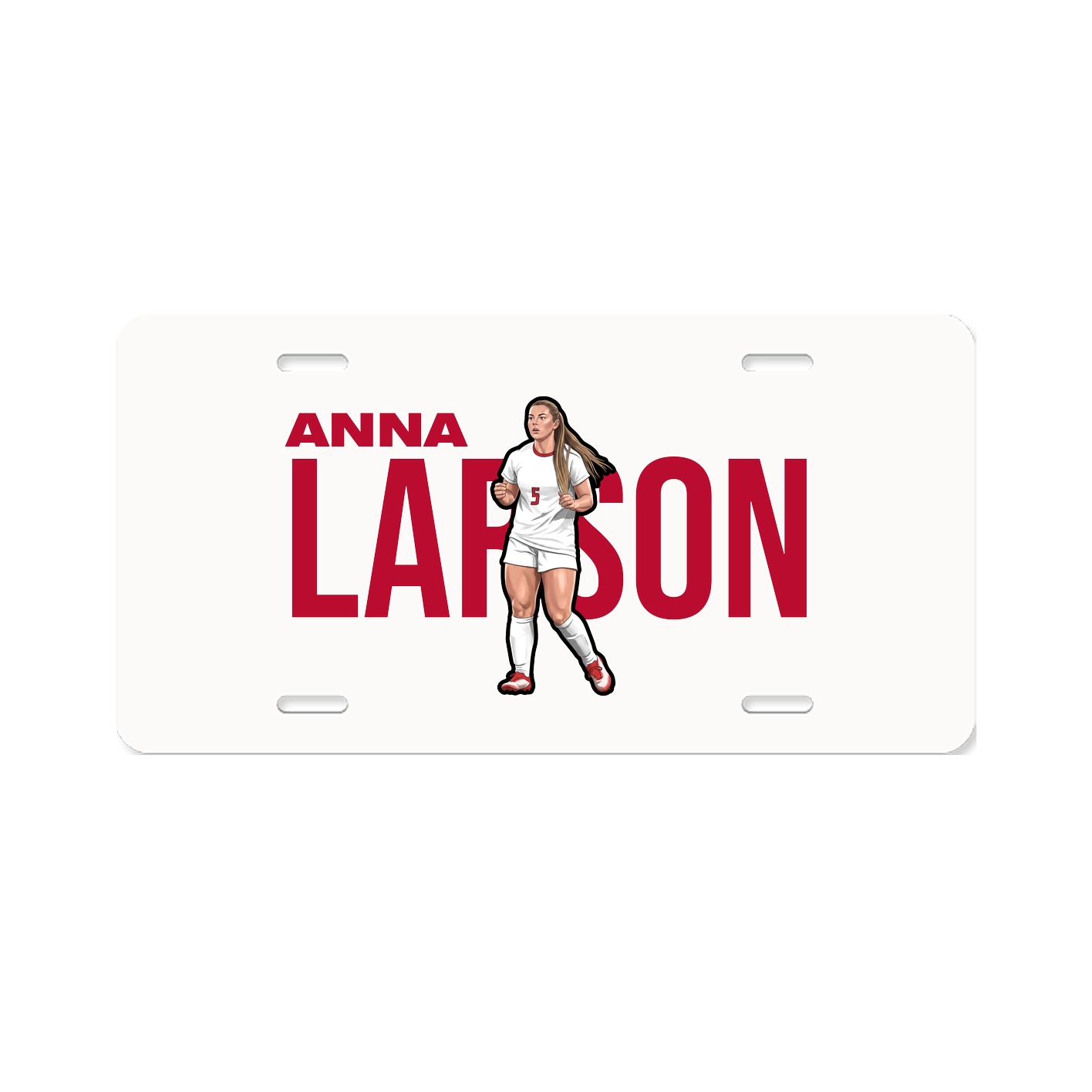 License Plate — Player Name in Classic