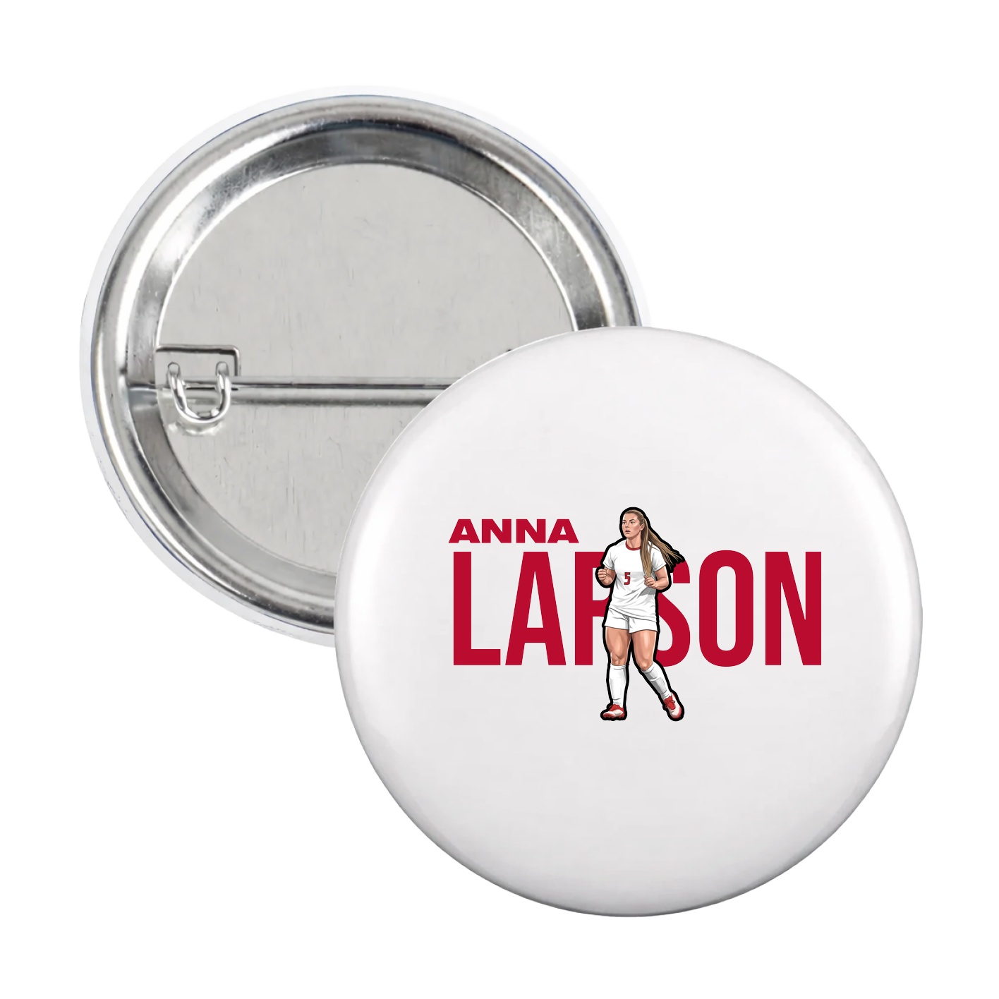 Game Day Button — Player Name in White